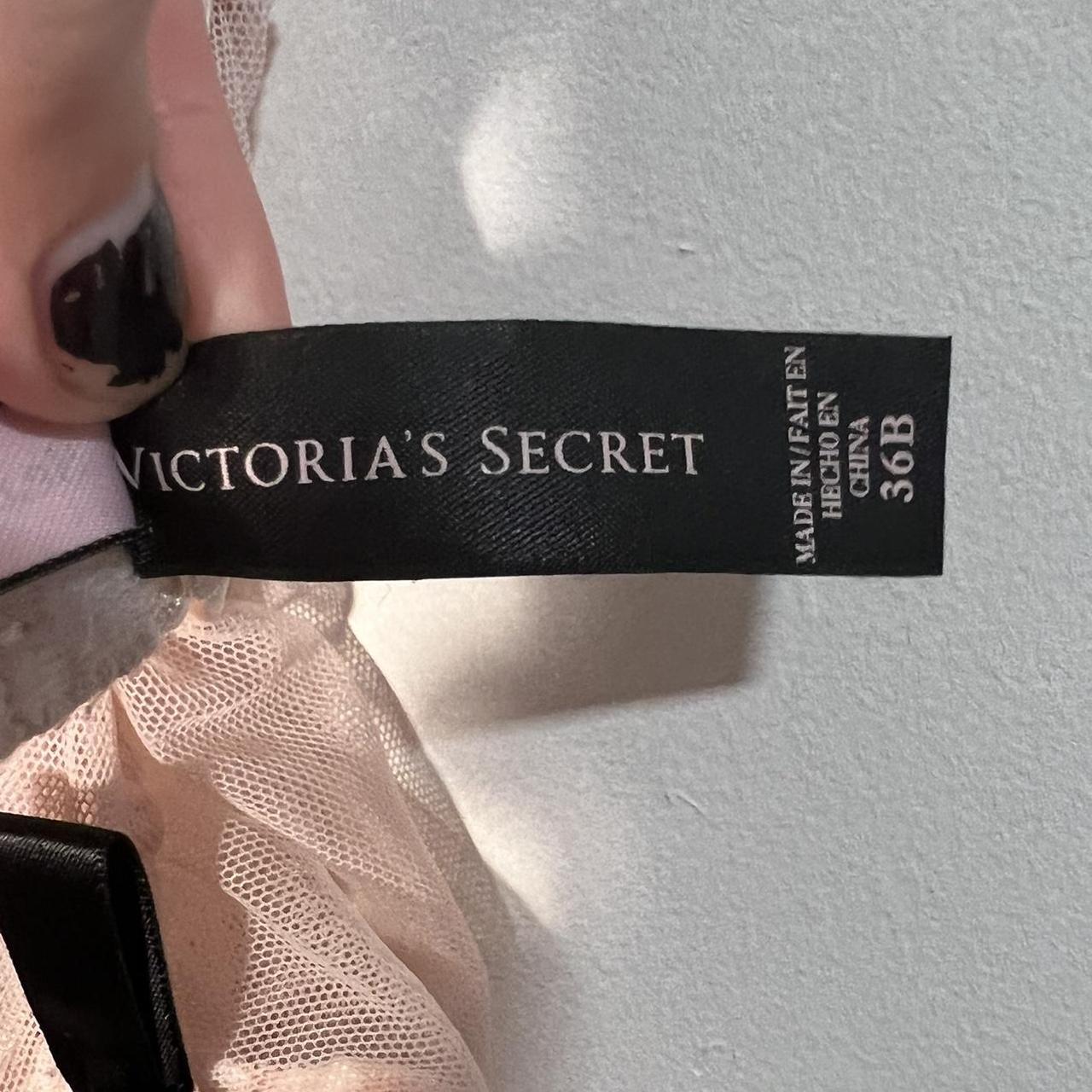 victoria’s secret pink and white striped lingerie... - Depop