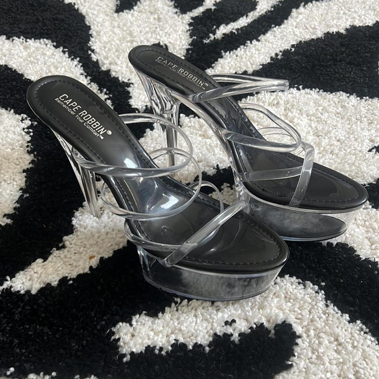 Clear heels size outlet 10