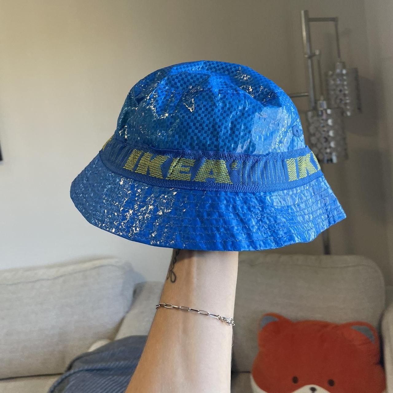 IKEA Women's Blue and Yellow Hat