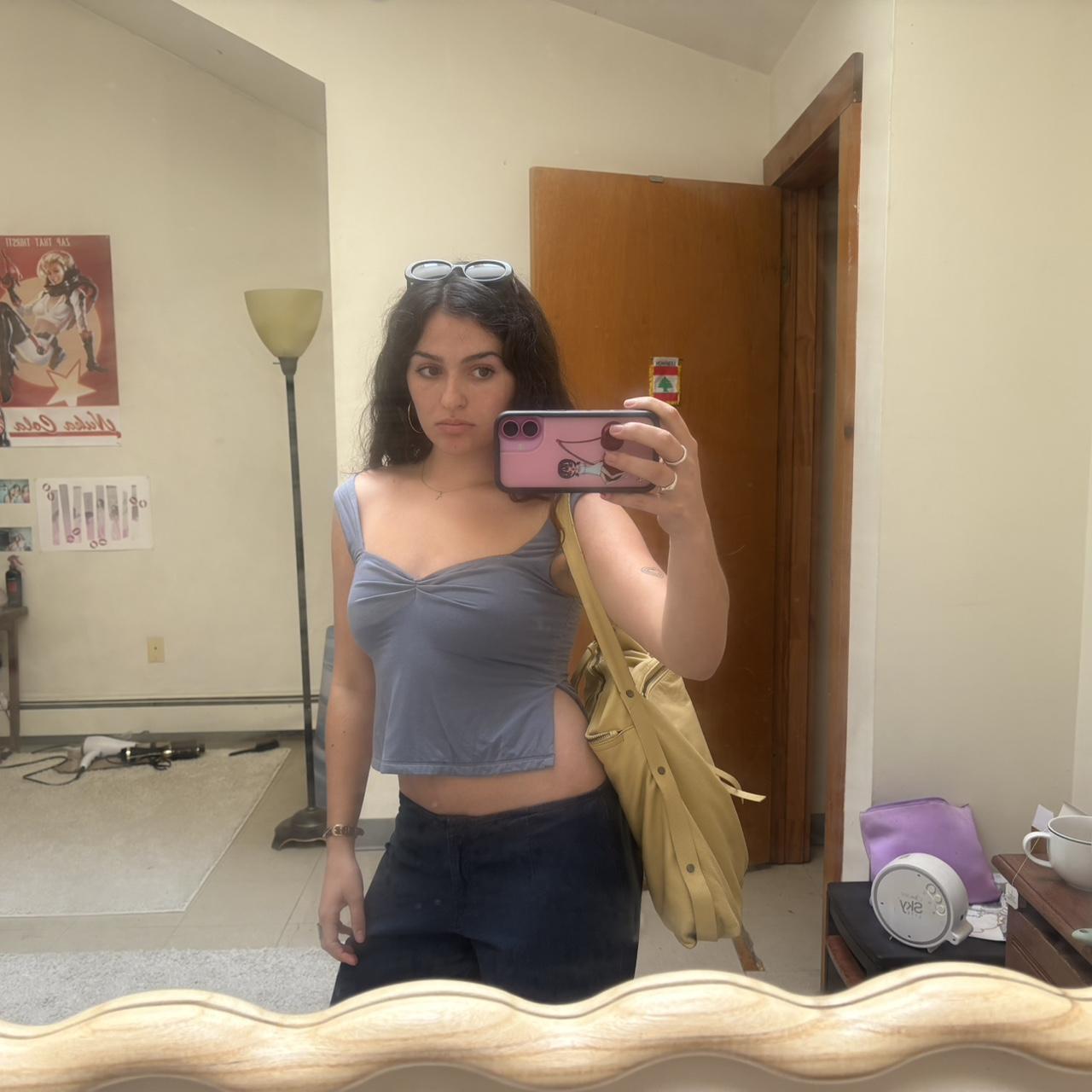 Brandy Melville Women's Tank top Blue/Purple M – Whitefox