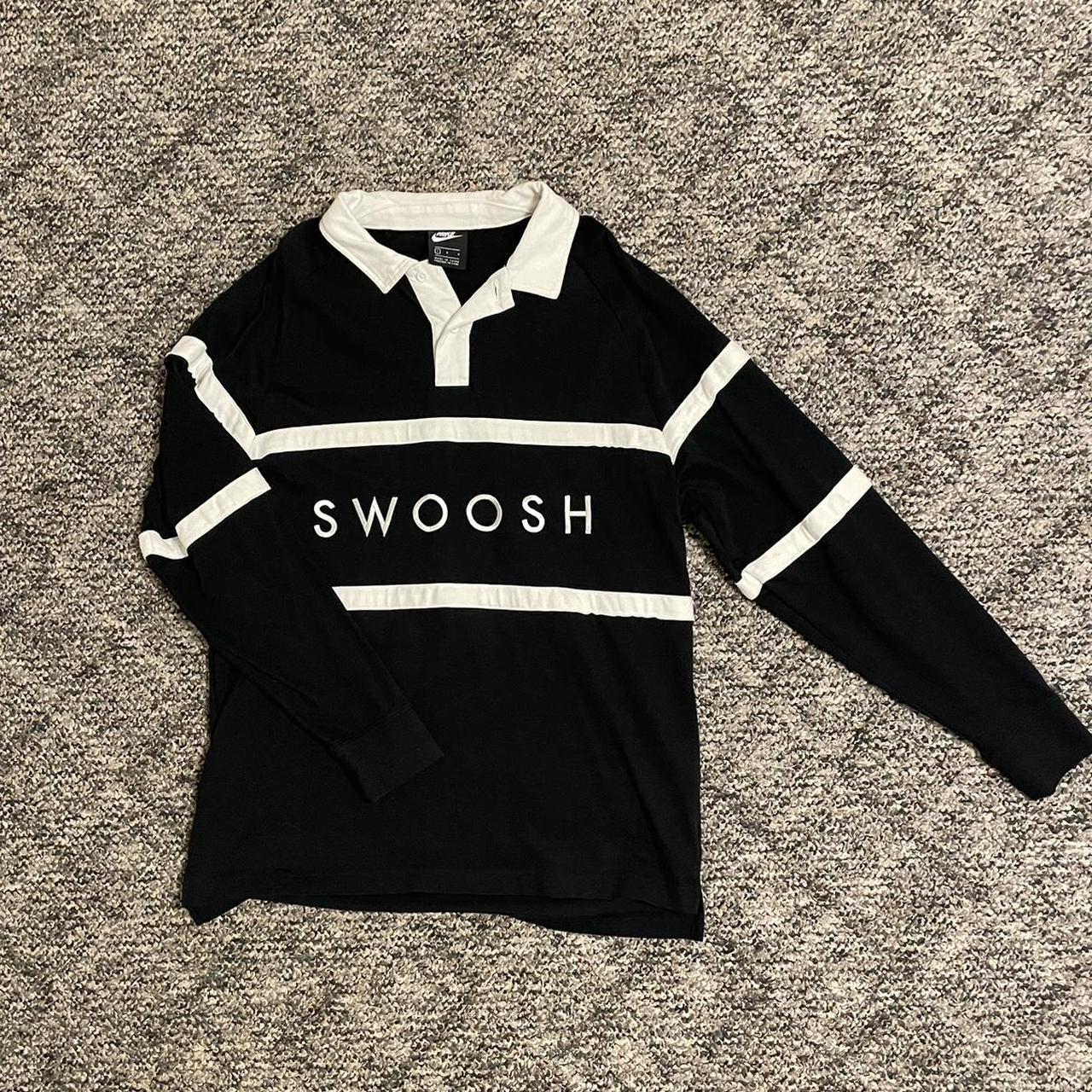 swoosh rugby shirt