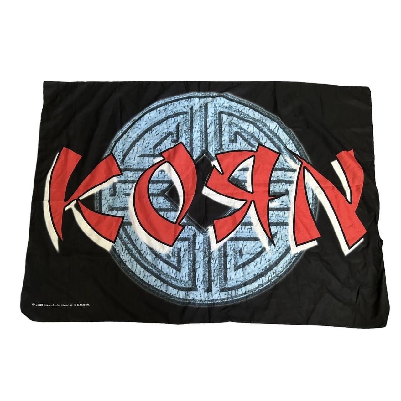2000s Korn Banner Have a few stains but you really... - Depop