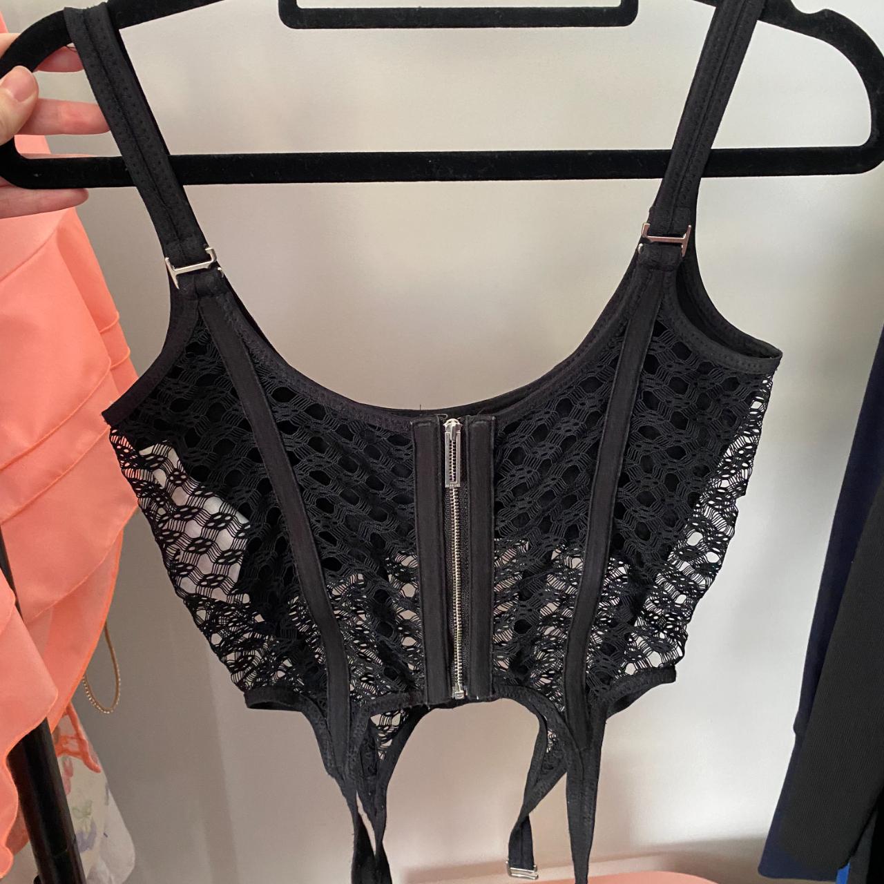 🌟 Dion Lee Crochet Lace Corset in Black 💰 RRP... Depop