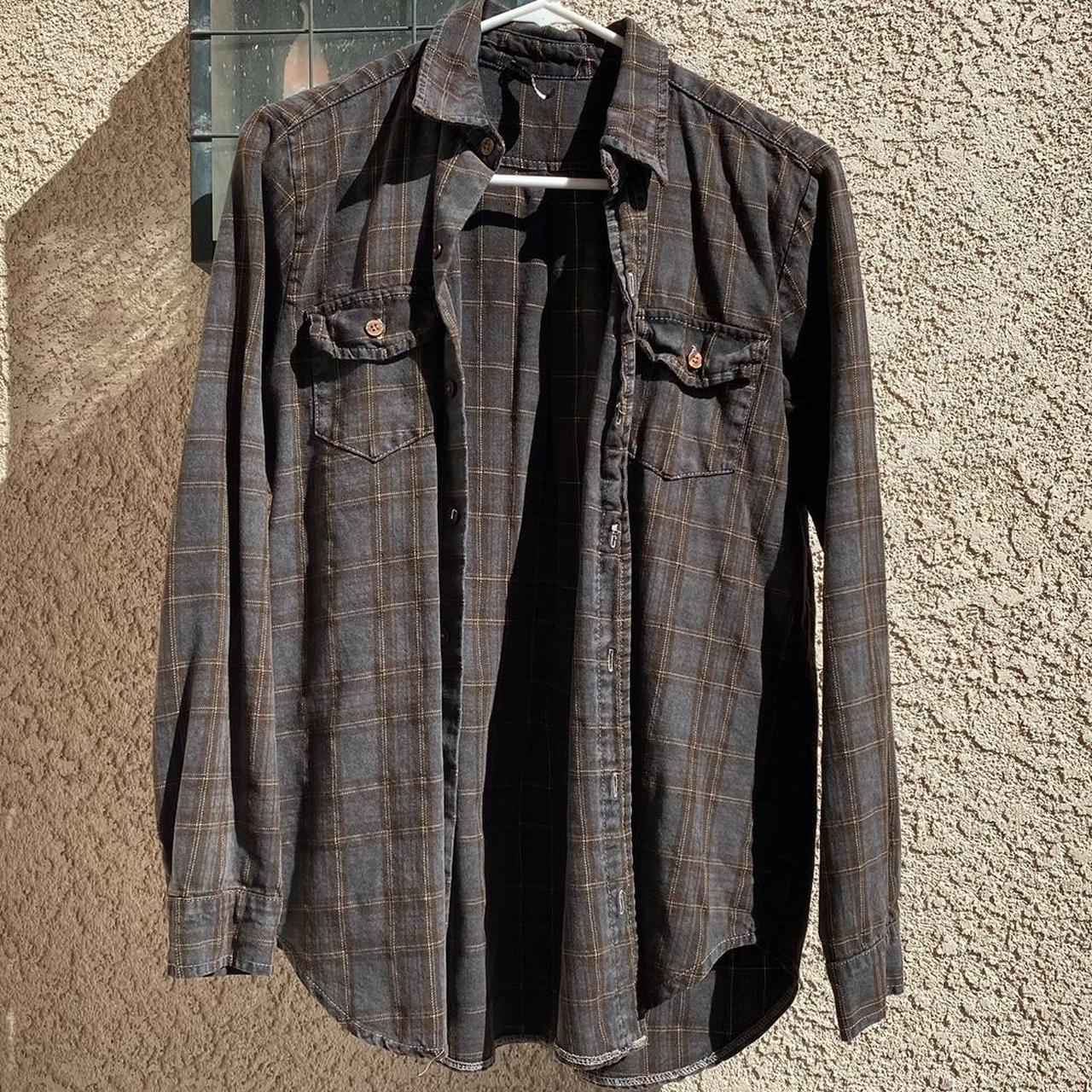 Brandy Melville Women's Brown and Tan Top Depop