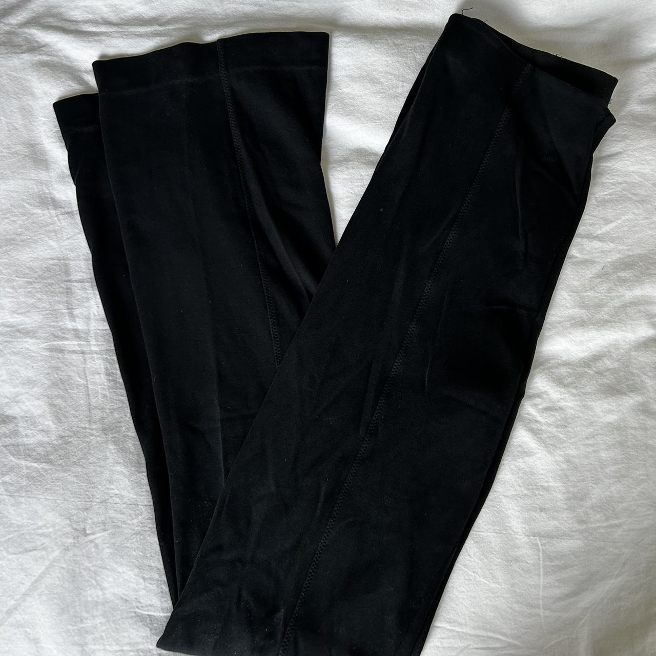 Buy Ninety Percent Black Flare Pants in Organic Cotton for Women