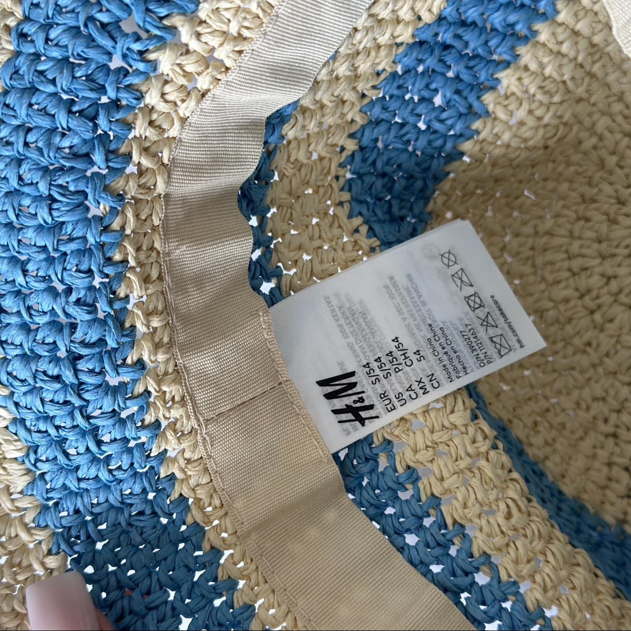 H&M beach hat worn once so cute for holiday🫶🏼 selling... Depop