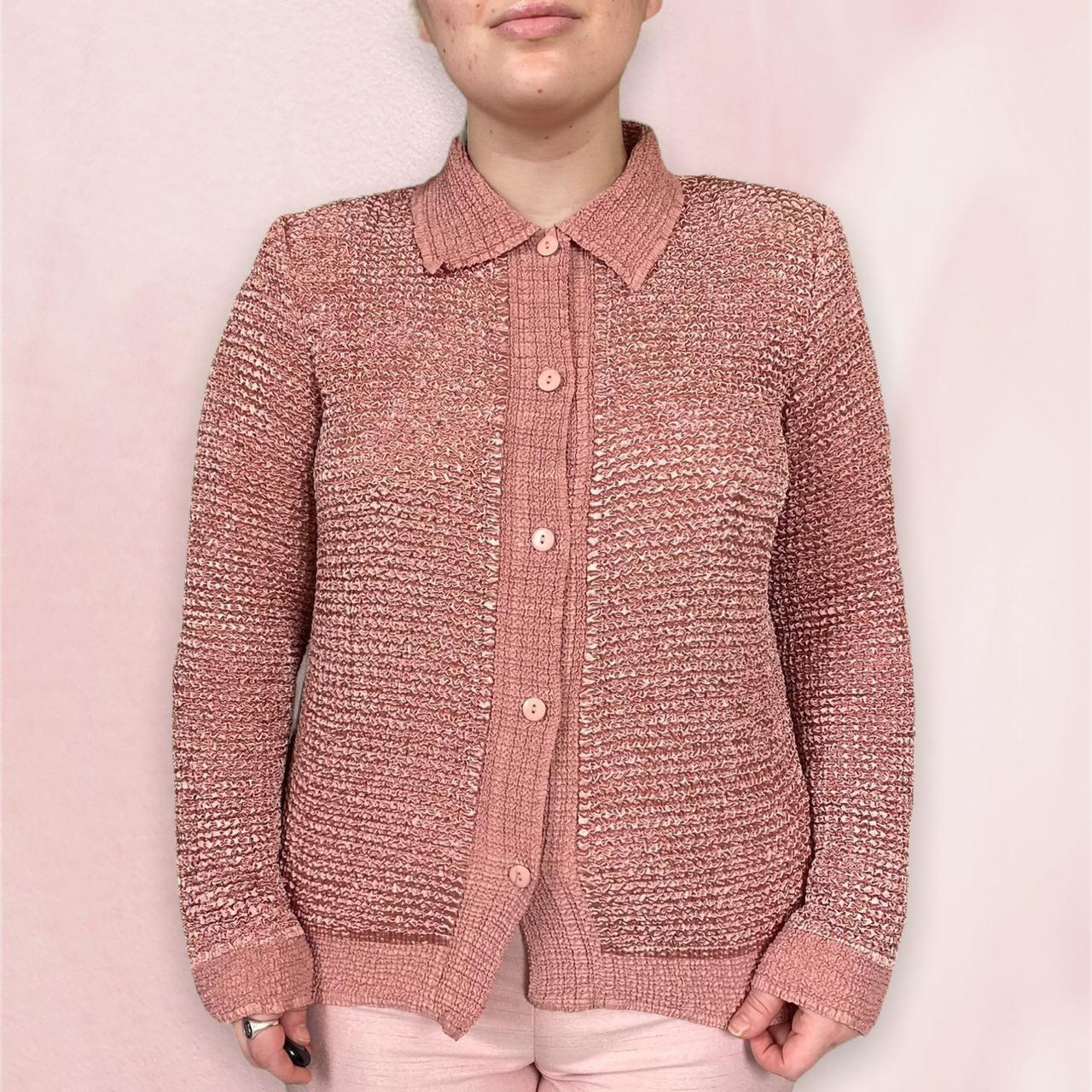 🌈 Pink popcorn cardigan 🖤 This Y2K popcorn/ bubble... Depop