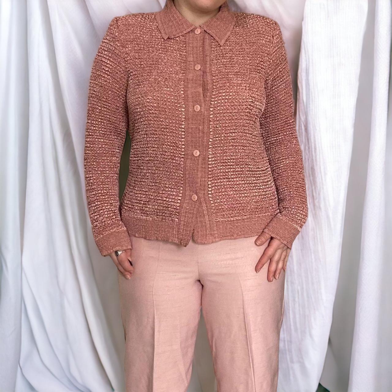 🌈 y2k Pink popcorn cardigan 🖤 This bubble texture... Depop