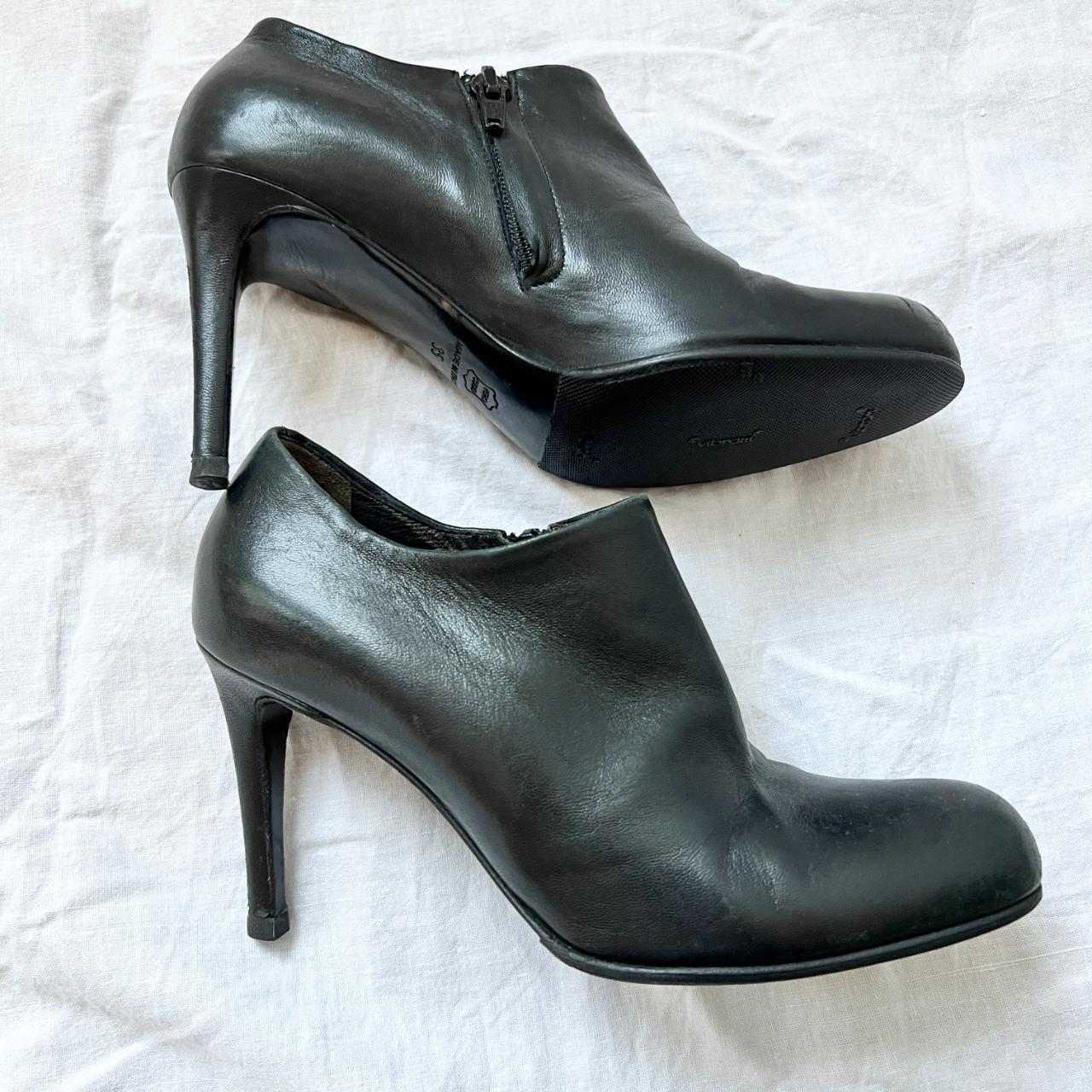 Barneys NY black ankle boots slip on booties these