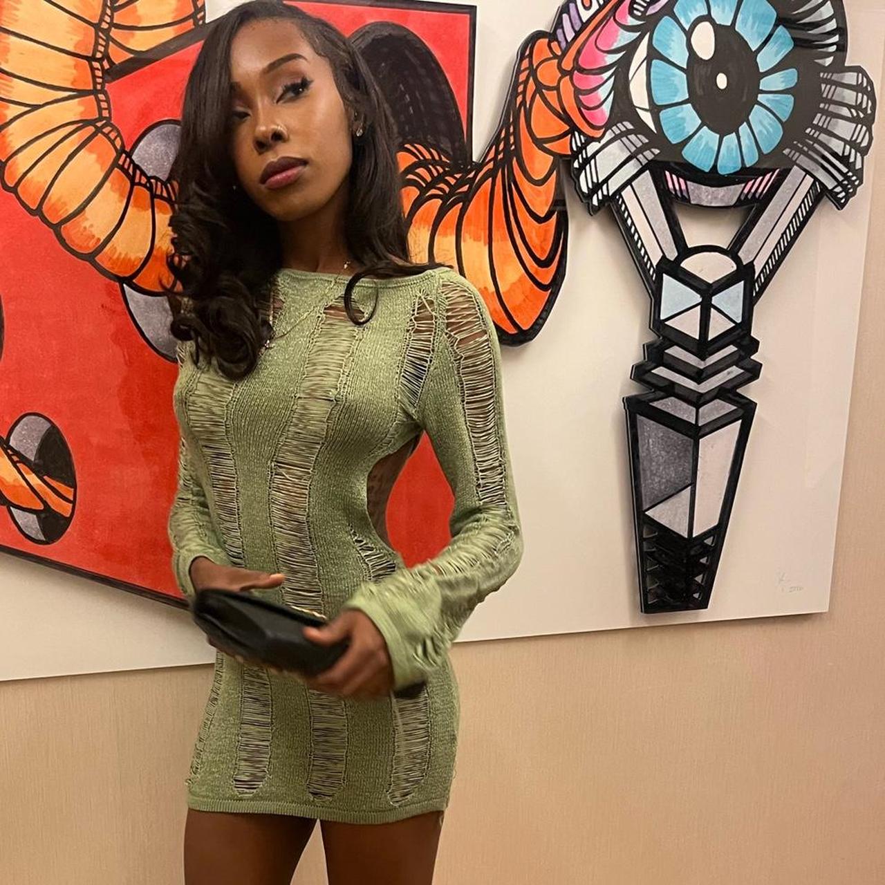 jaded london green dress