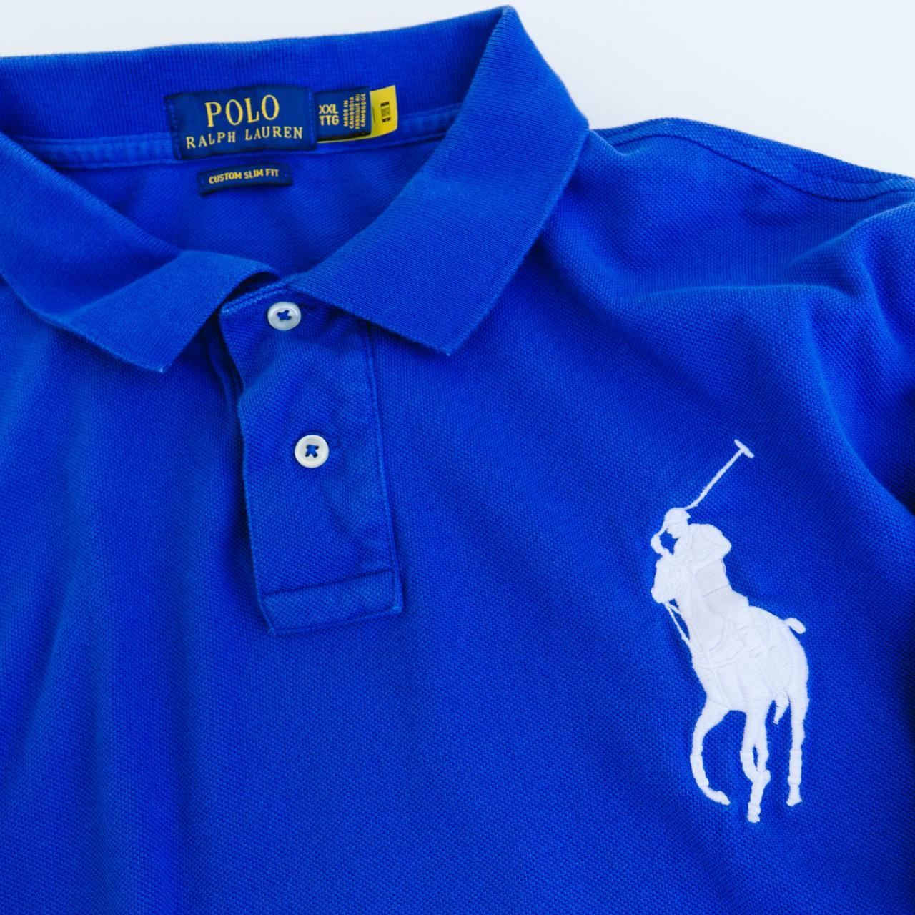 Polo Ralph Lauren Cobalt Blue Polo Shirt Bright... - Depop