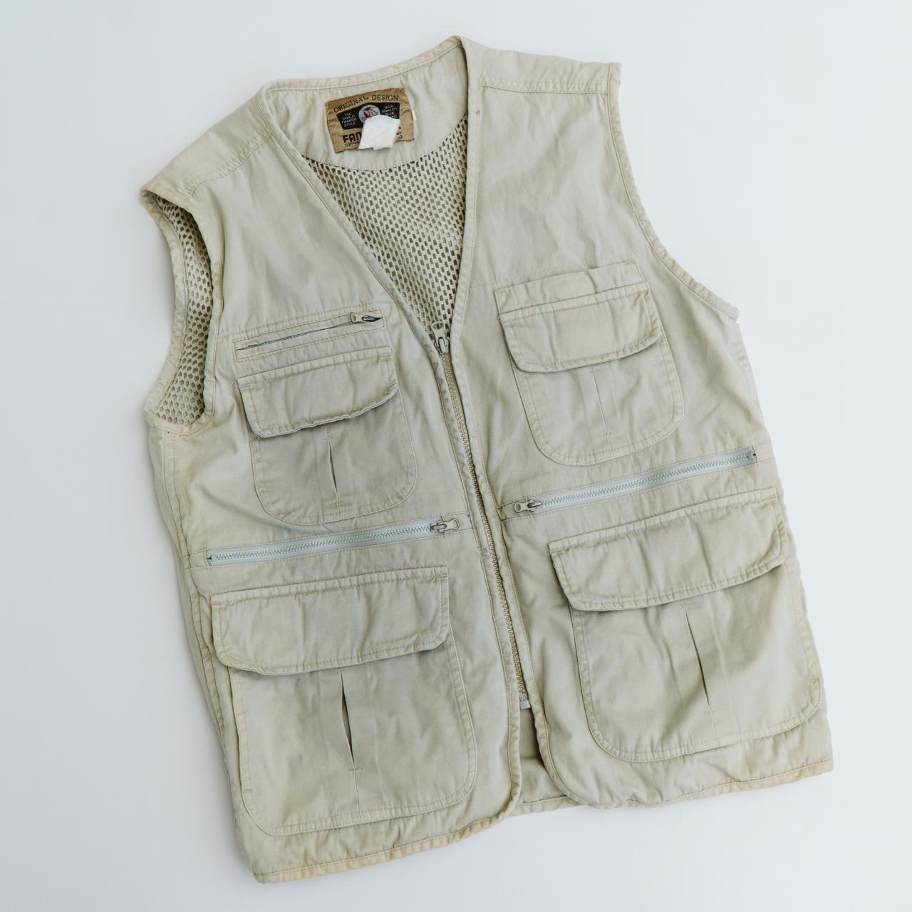 Men's Fishing Gorpcore VestFantastic Tan... Depop