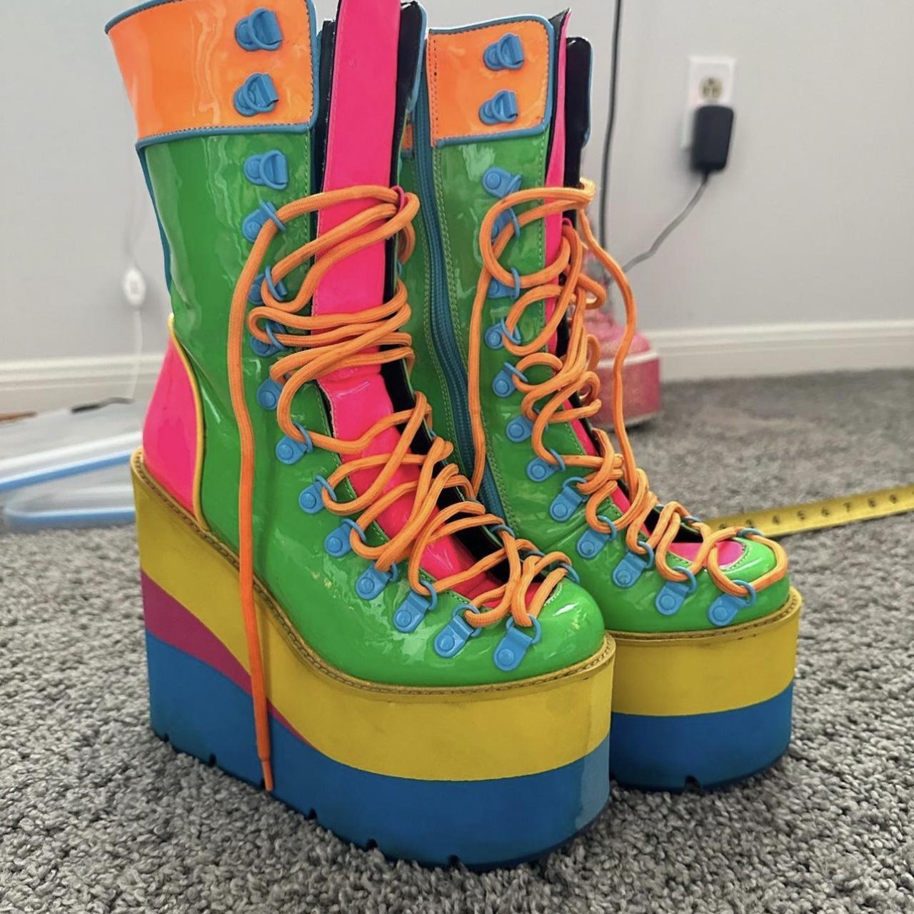 Dolls Kill Women's Boots Depop