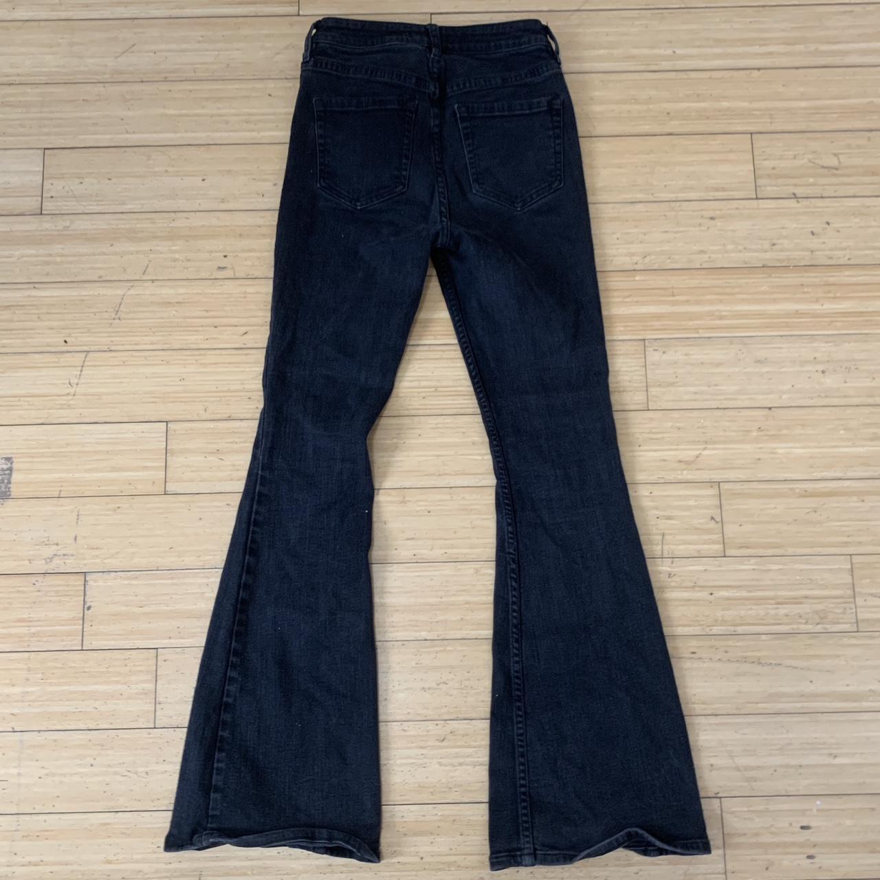 Free People Women's Black Jeans | Depop