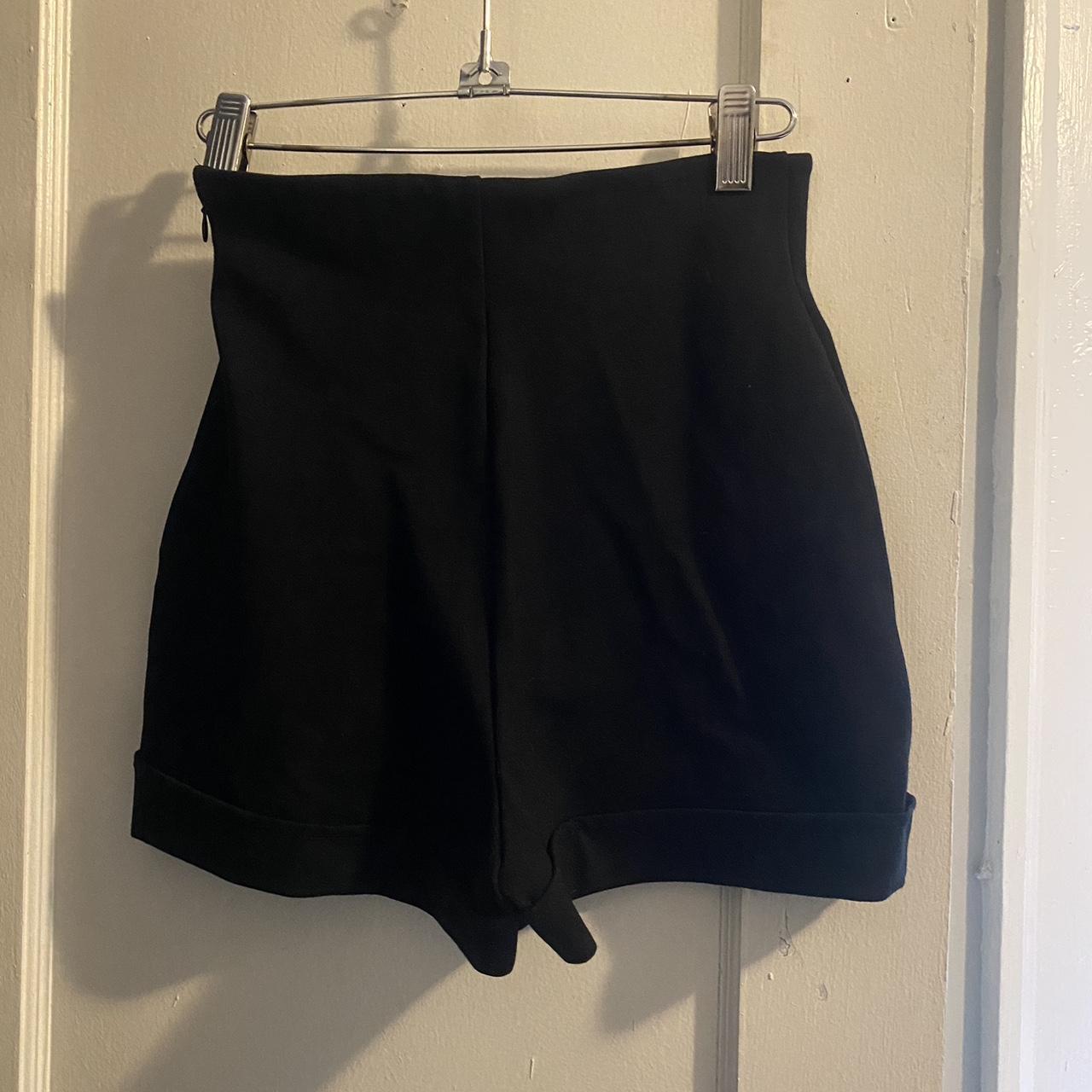 Black milk clothing ultra high rise black shorts - Depop