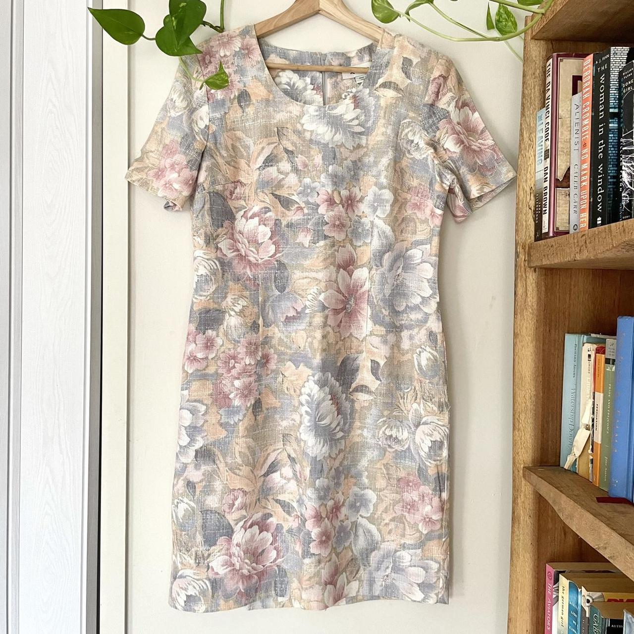 Vintage 90s Tapestry Dress 🌿 cute floral dress... - Depop