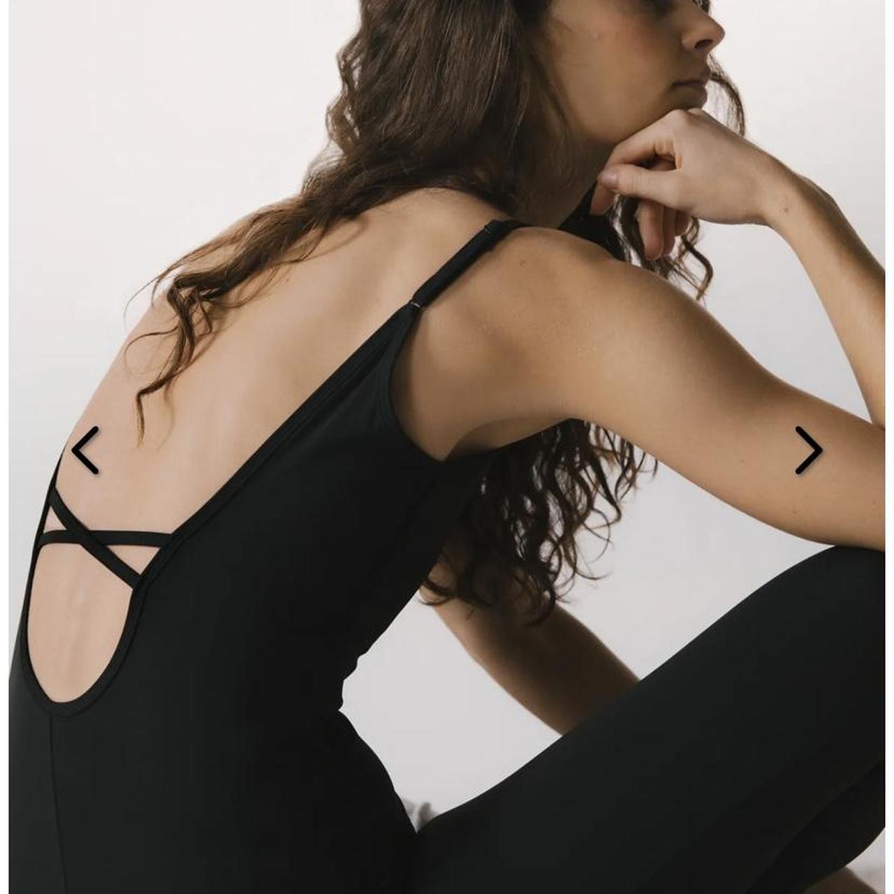 Ultimate Low Cross Back Unitard Black bodysuit | Depop