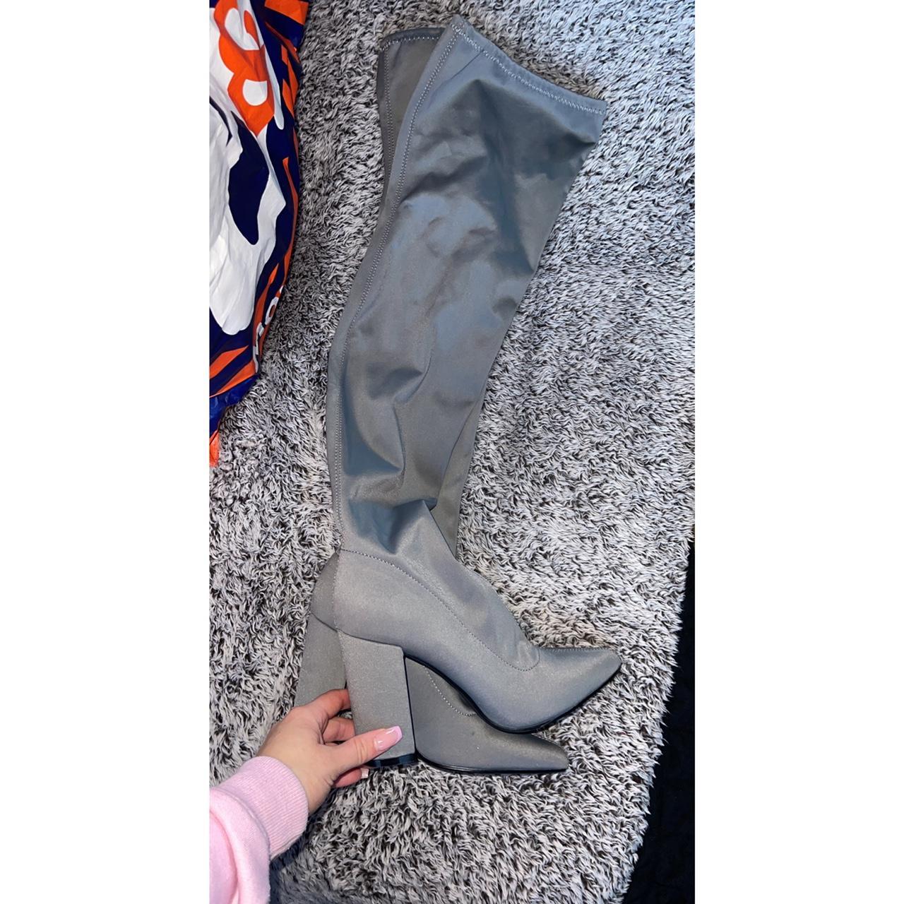 womens grey boots uk