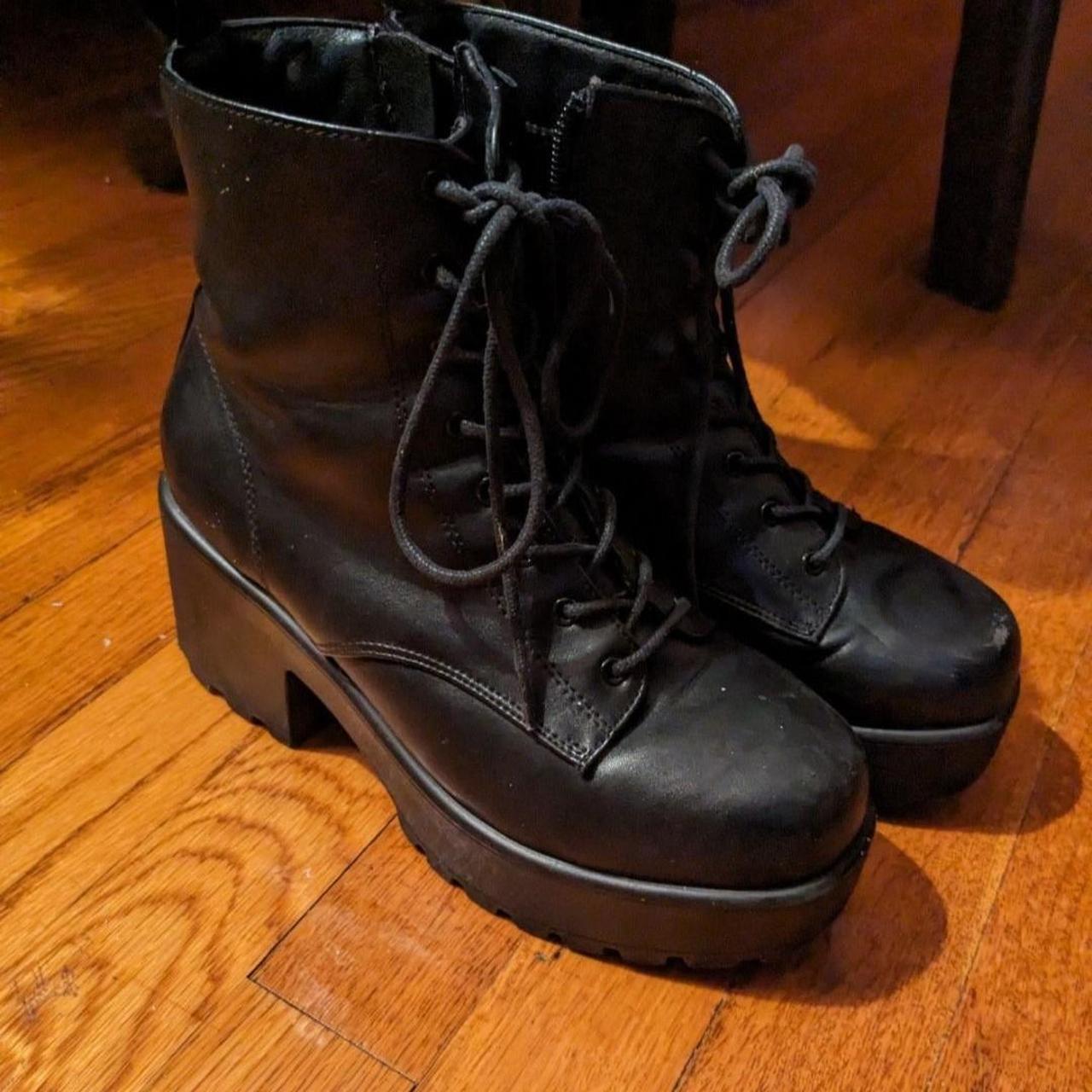 Gin platform military outlet boots