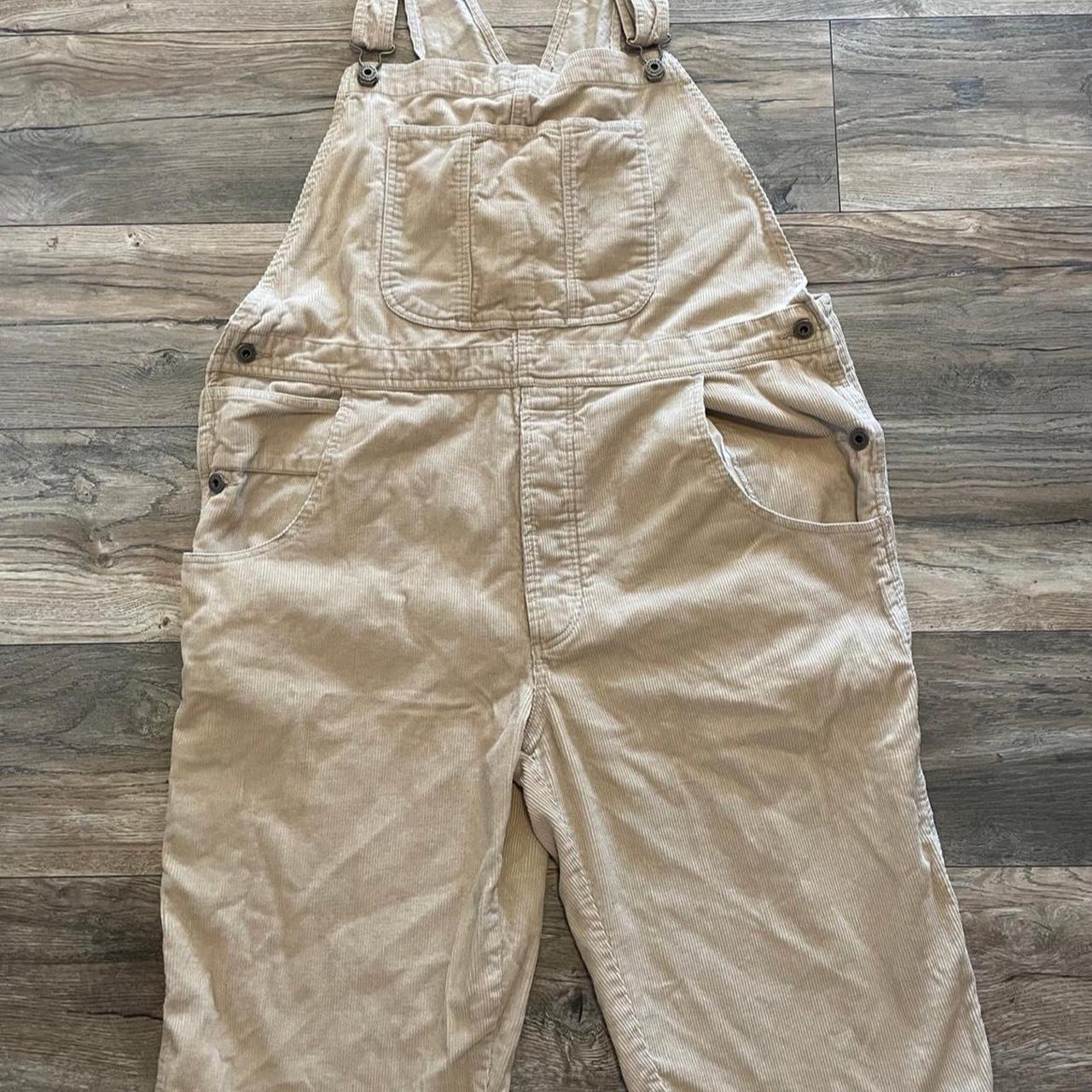 Vintage Y2K tan khaki Old Navy Corduroy Dungarees