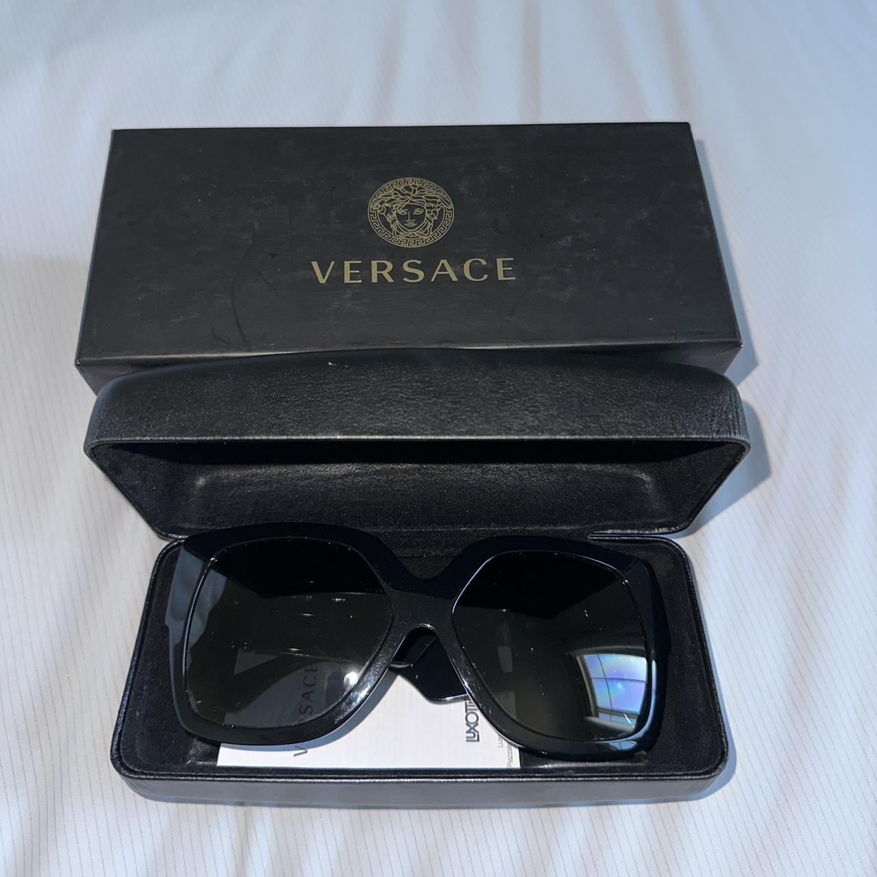 Versace Greca Sunglasses Worn a few time has some... - Depop