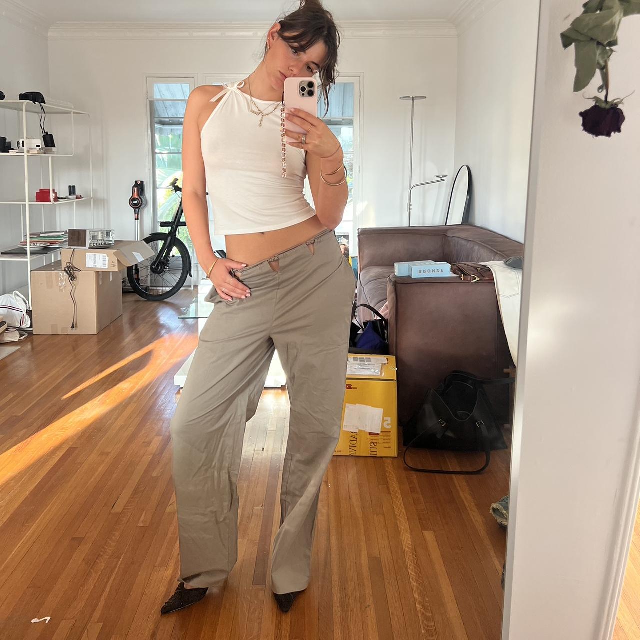 White fox pants could fit medium. - Depop