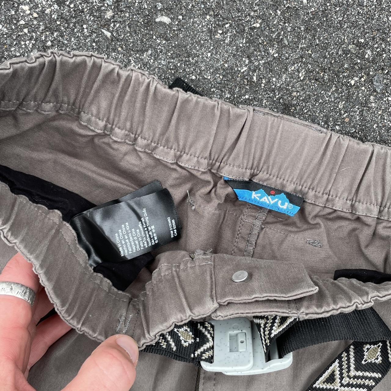 Vintage Kavu hiking pants nylon belt stone... Depop