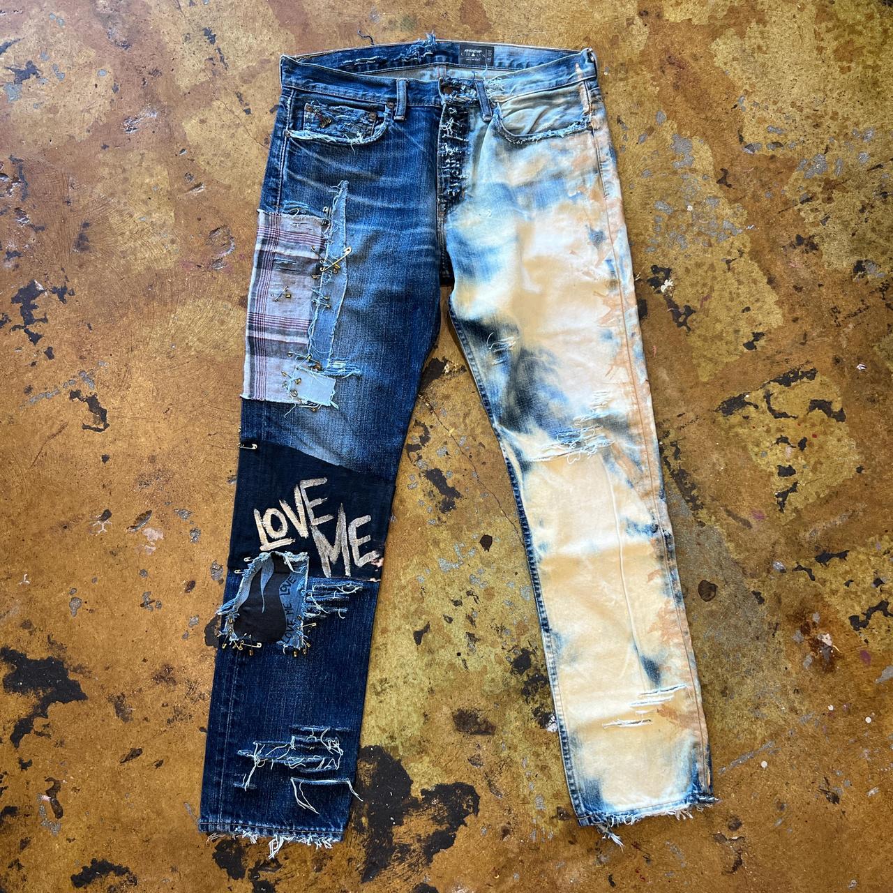 Custom 1of1 patchwork newest Jeans