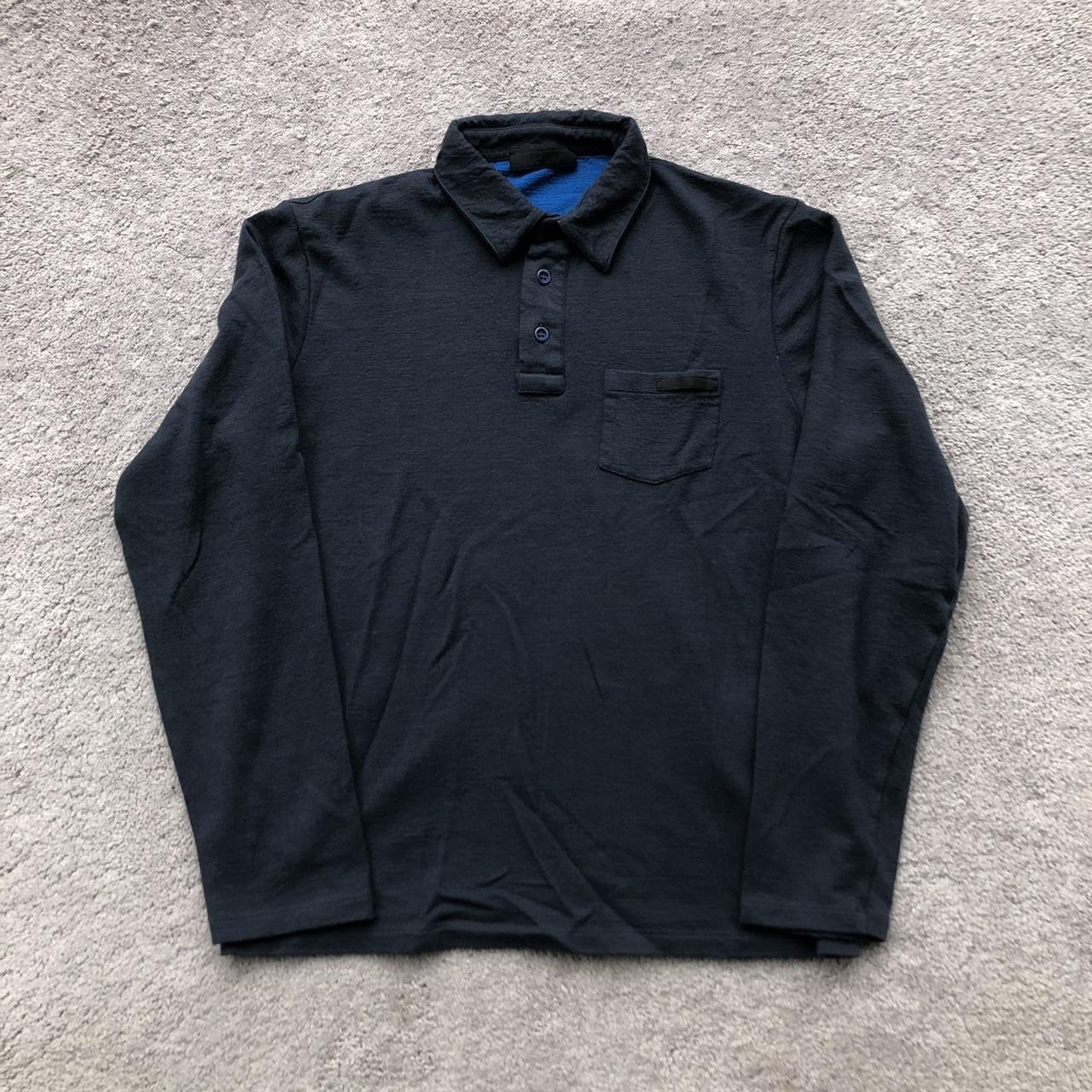 Prada long sleeve polo shirt best sale