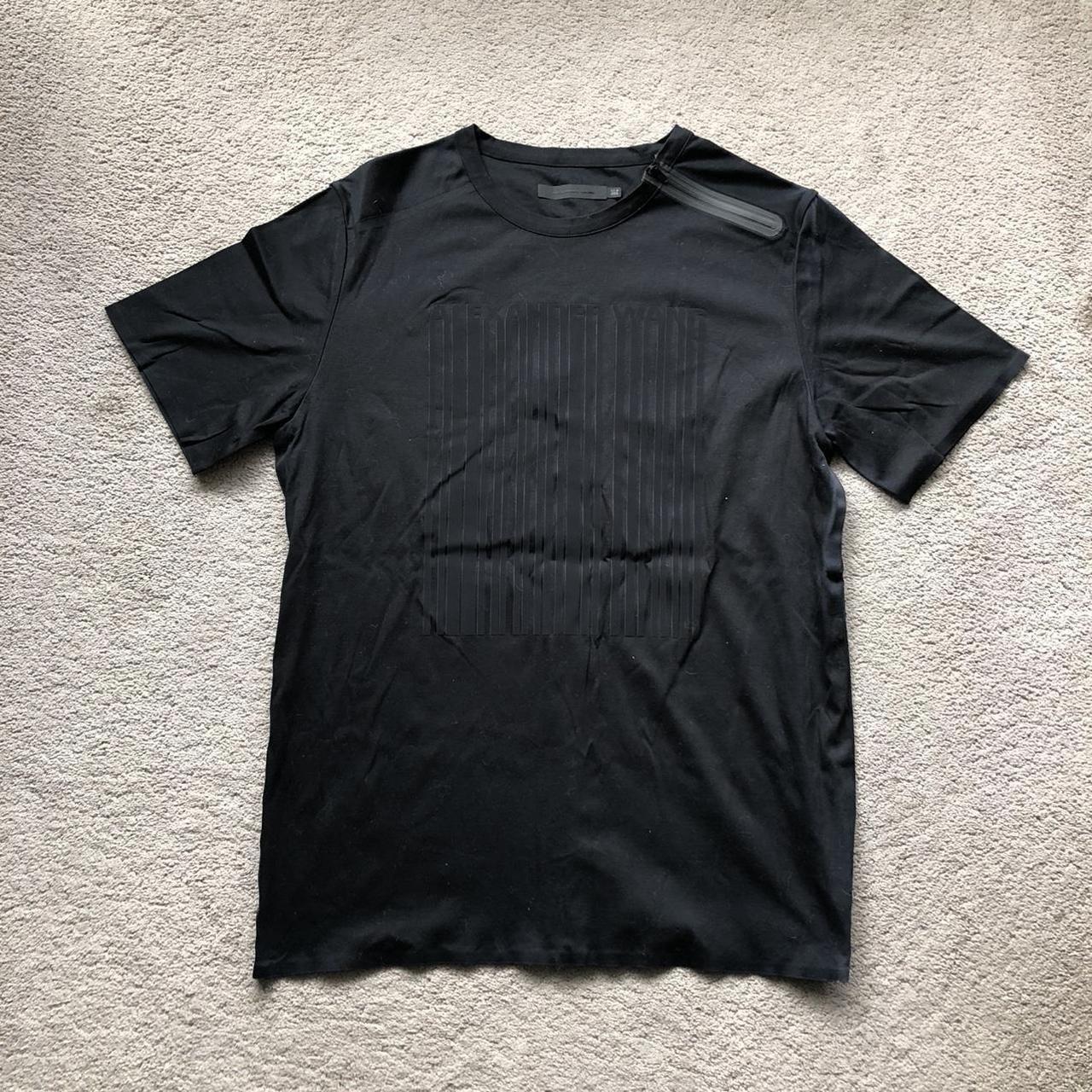 Alexander Wang Black Barcode Logo T-shirt deals