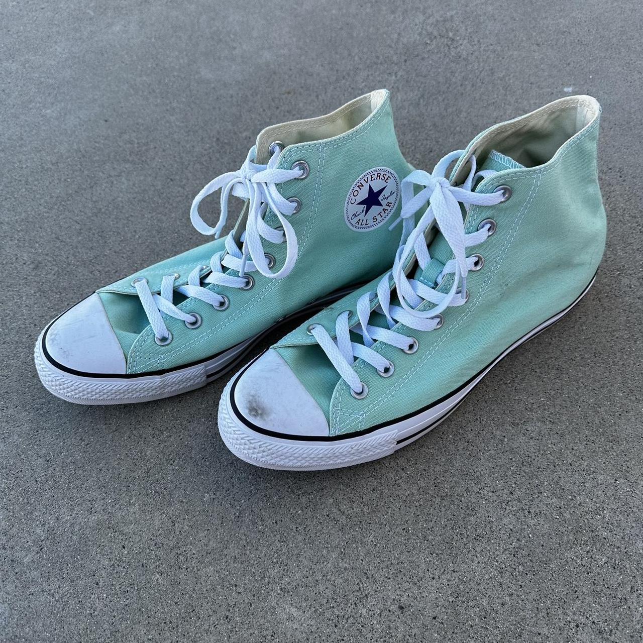 Teal deals chucks converse