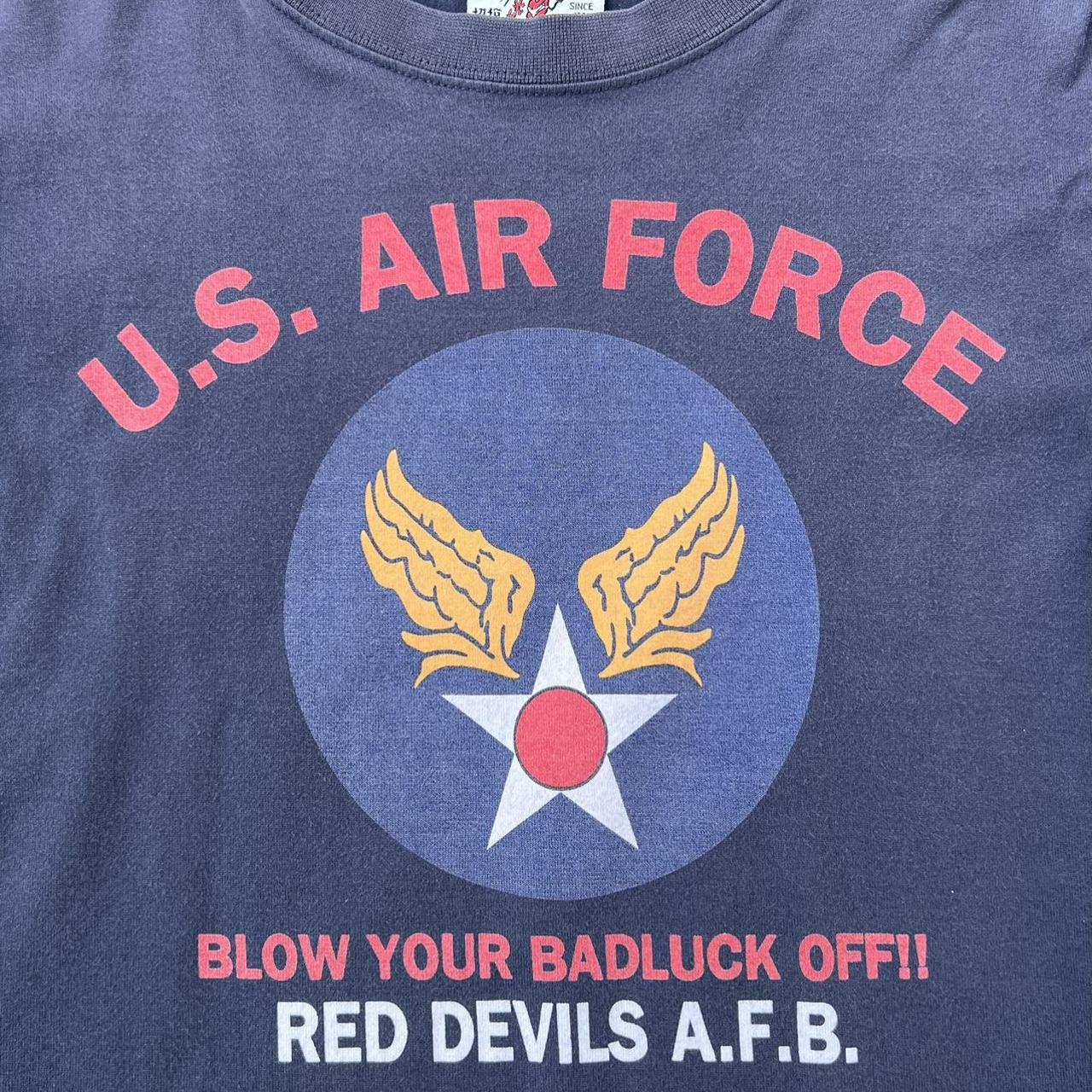 Vintage 90s Ted Company Air Force L/S Tee Selling a... - Depop