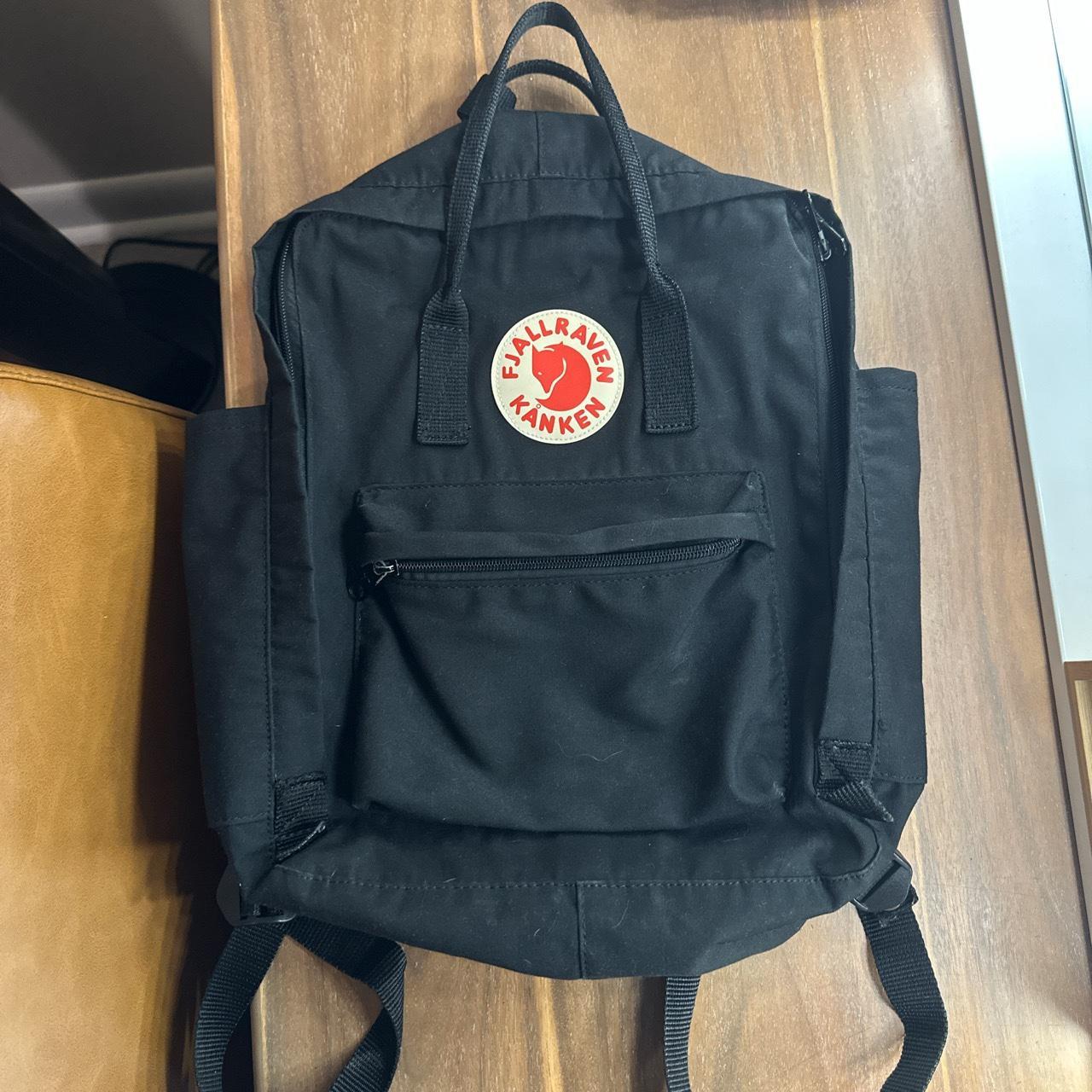 Fjallraven Kanken Black Backpack Classic Backpack... Depop