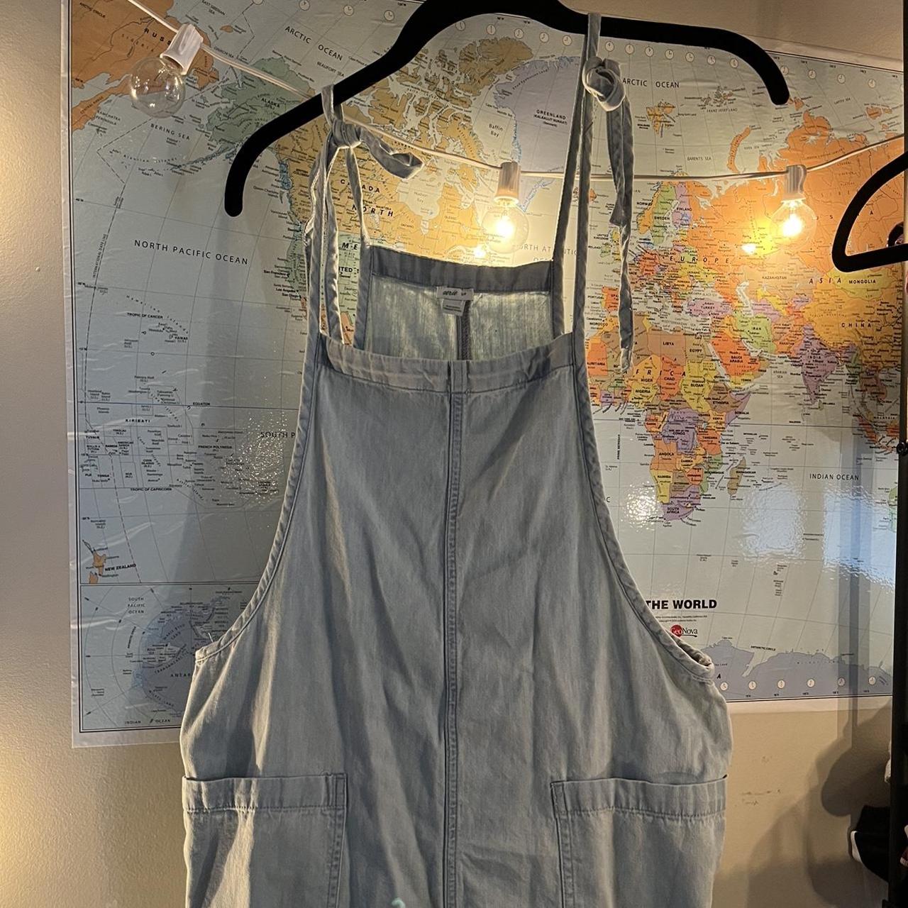 Aerie Women's Blue Dungarees-overalls