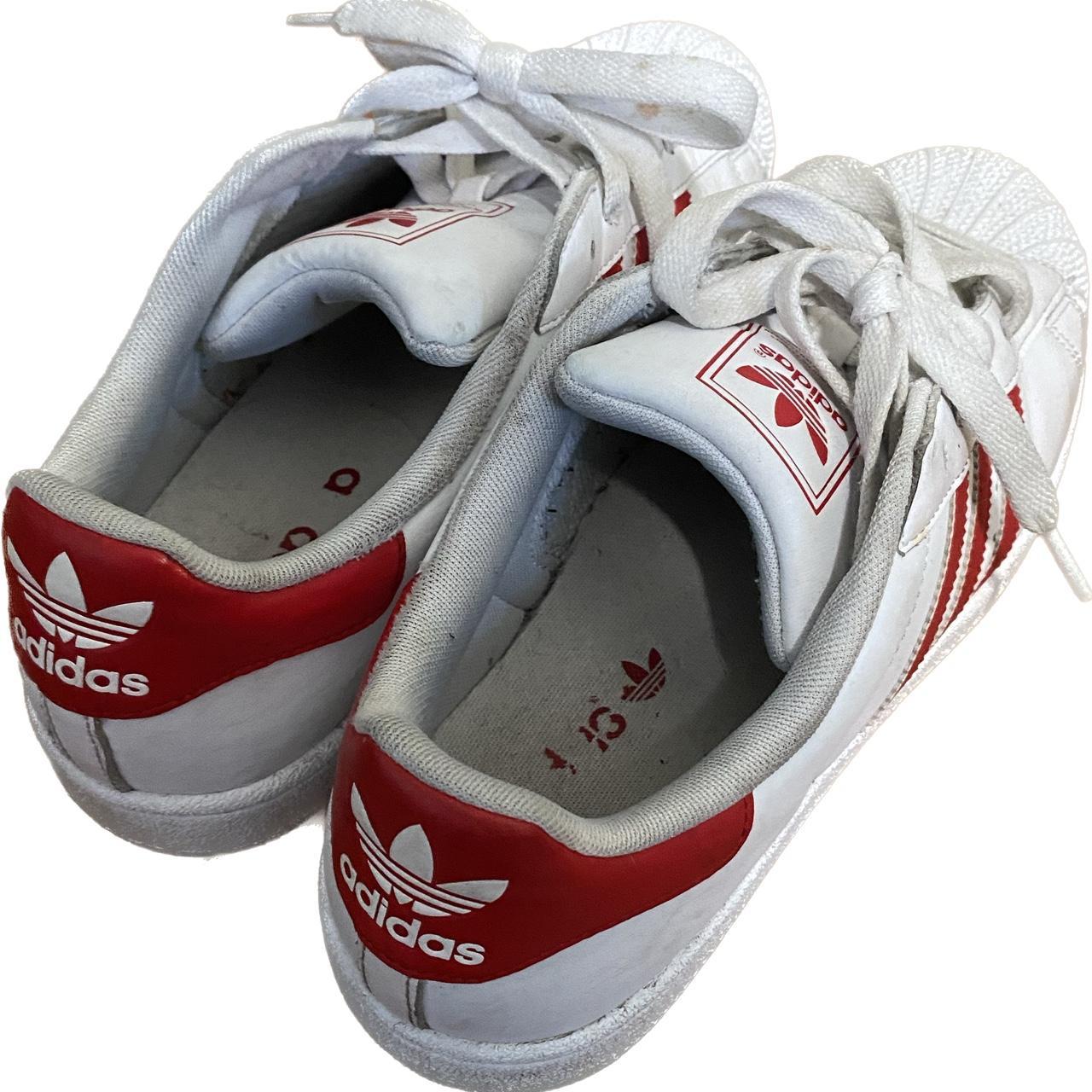 mens red white and blue adidas