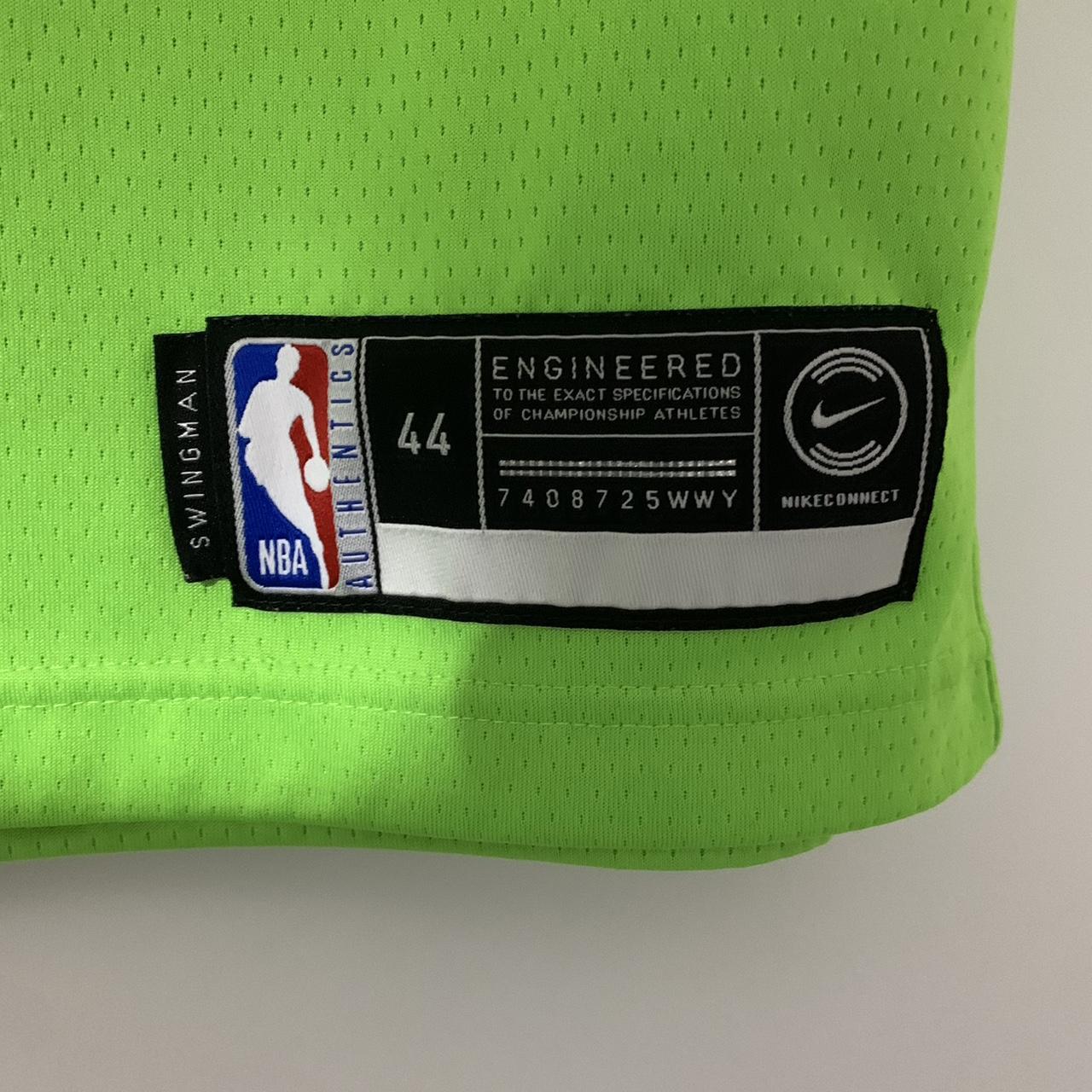 Neon green NBA nike jersey. Minnesota Timberwolves... - Depop