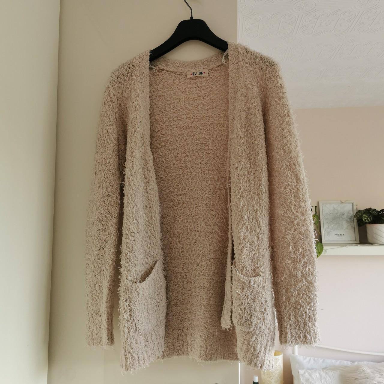 New Look Women's Cream Cardigan Depop