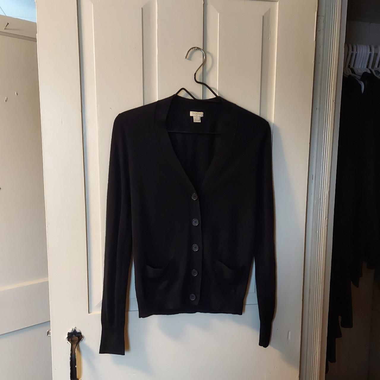 J.Crew Women's Black Cardigan Depop