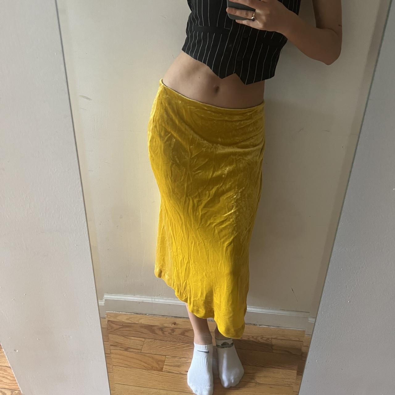 Velvet 2024 skirt yellow