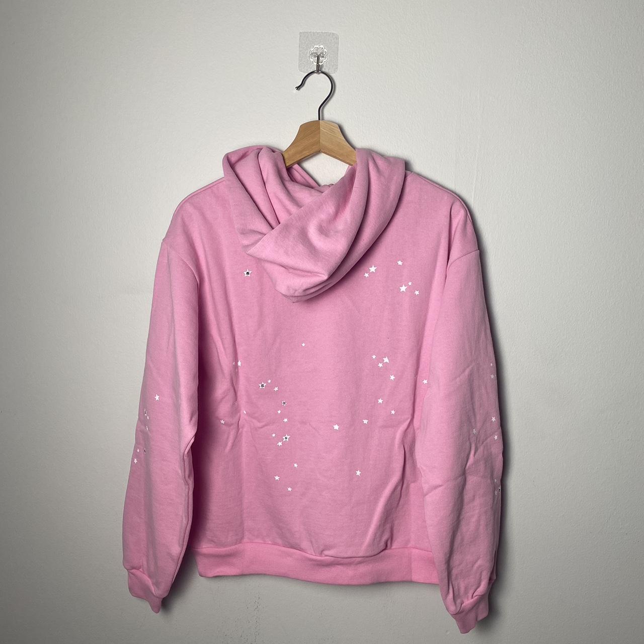 Pink Sp5der Atlanta Hoodie Bought in Cook Group - Depop