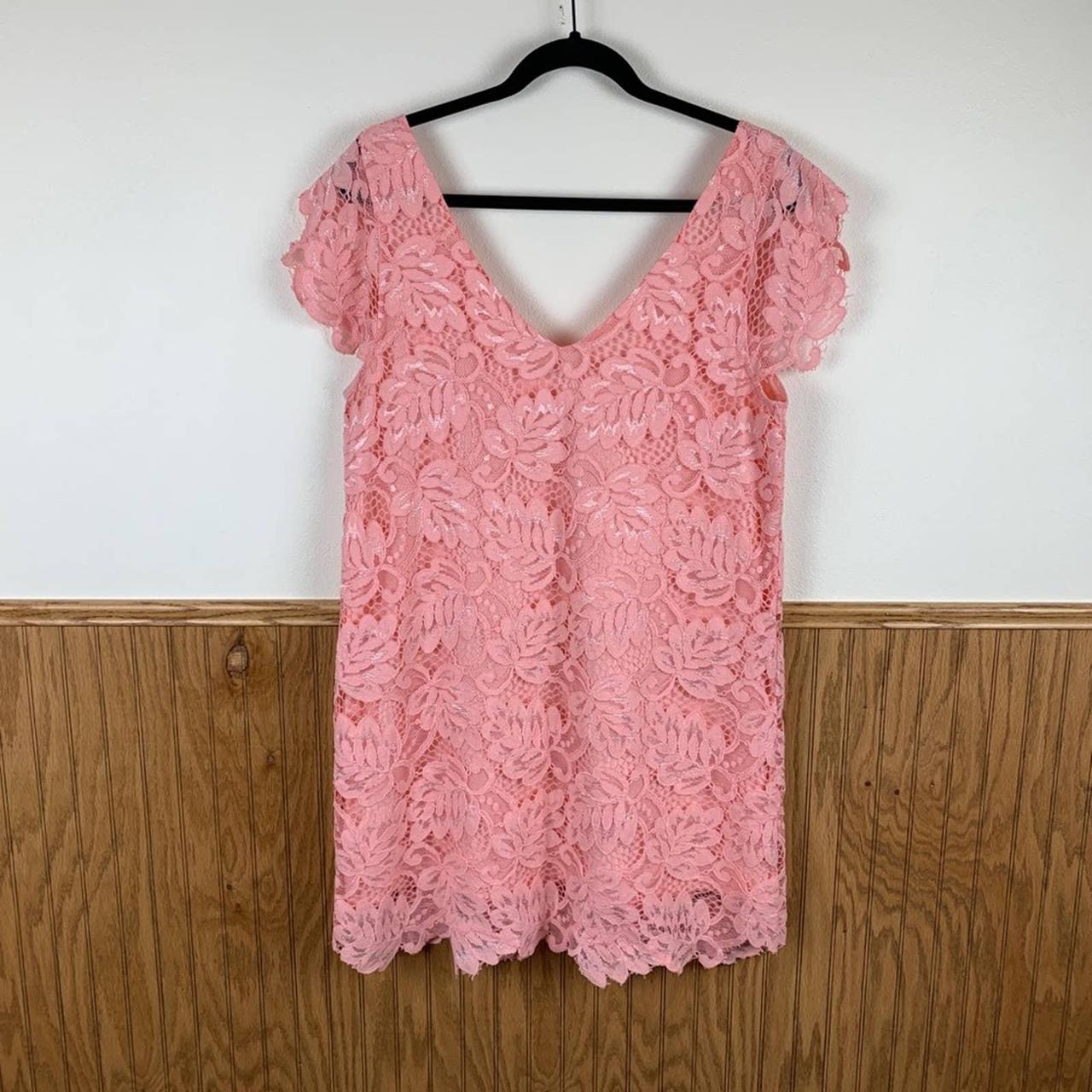 Bb dakota clearance pink lace dress