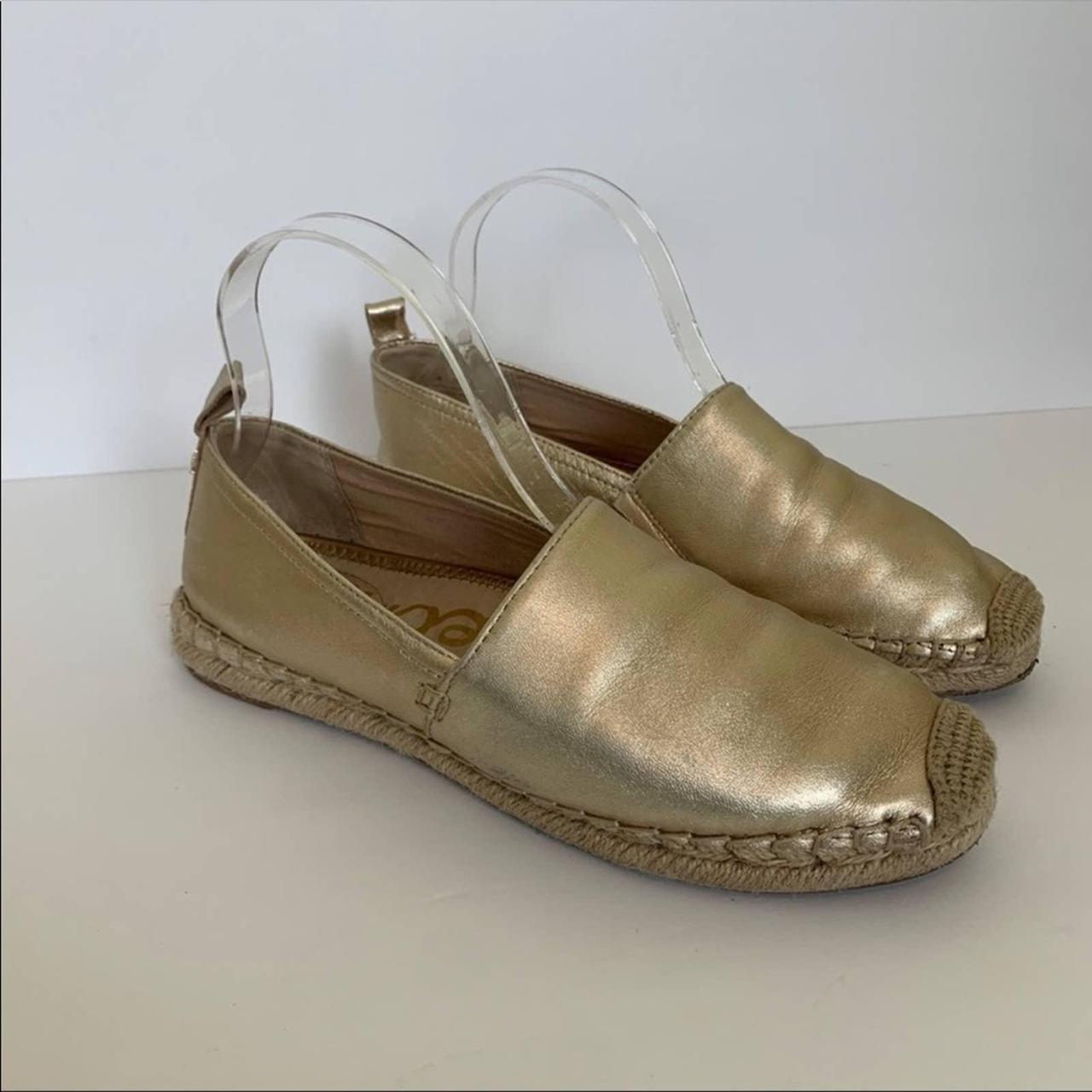 Sam edelman 2025 gold espadrilles