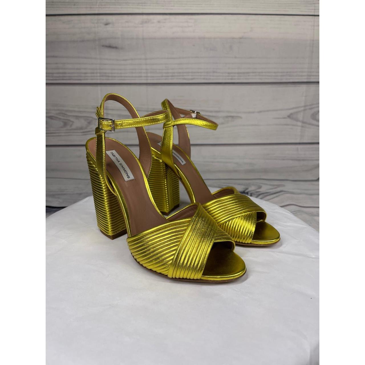 Tabitha simmons sales gold sandals