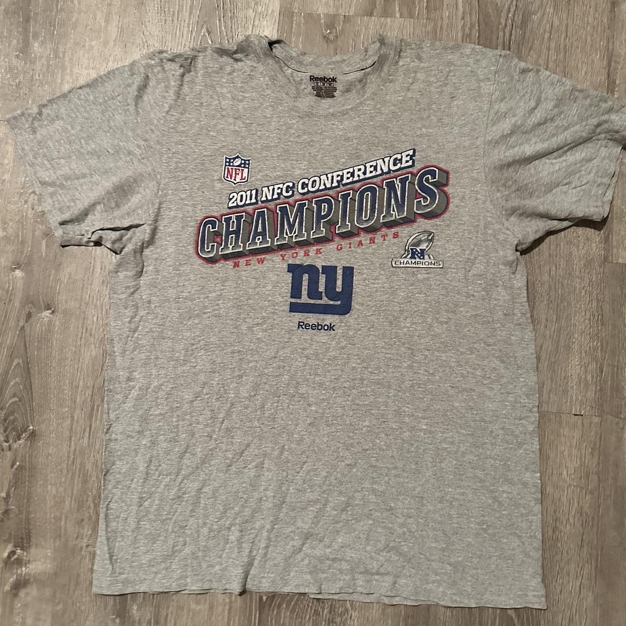 NEW YORK NY GIANTS NFL Reebok Men’s Large Polyester Polo Shirt