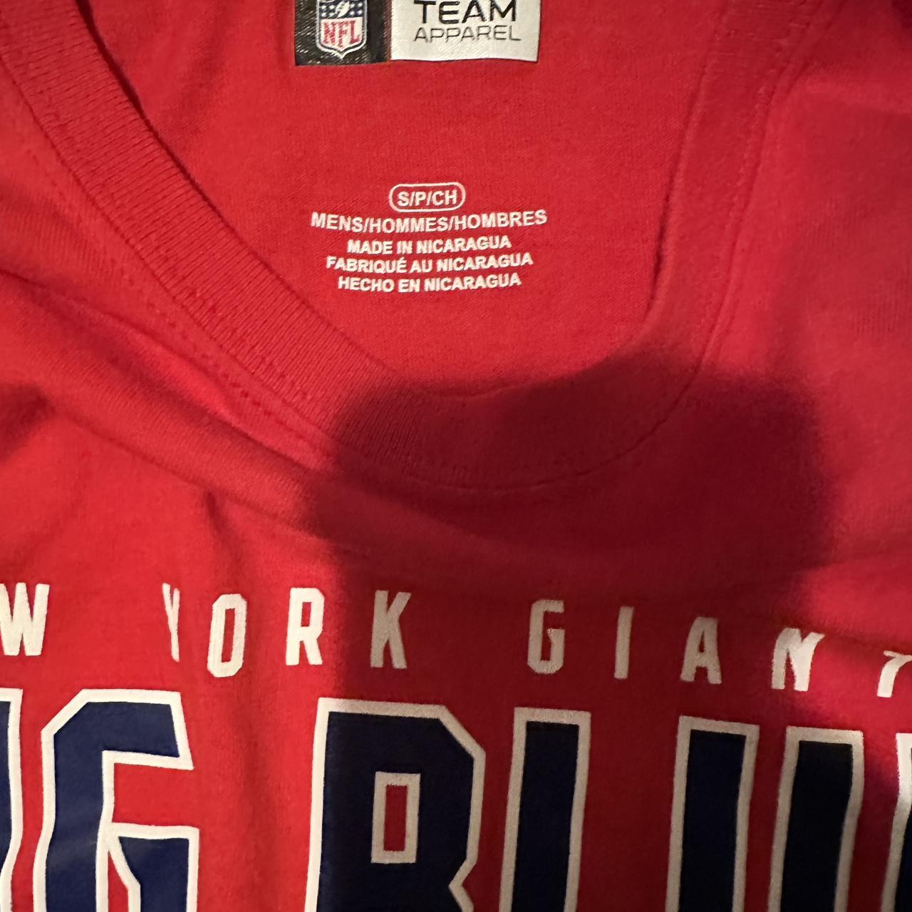 Big blue wrecking crew NY giants shirt good - Depop