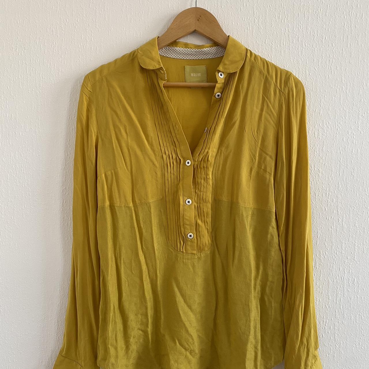 Anthropologie Moth canary button down blouse size xs new with selling tags