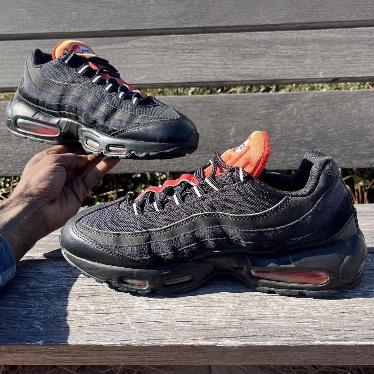 mens red nike air max trainers