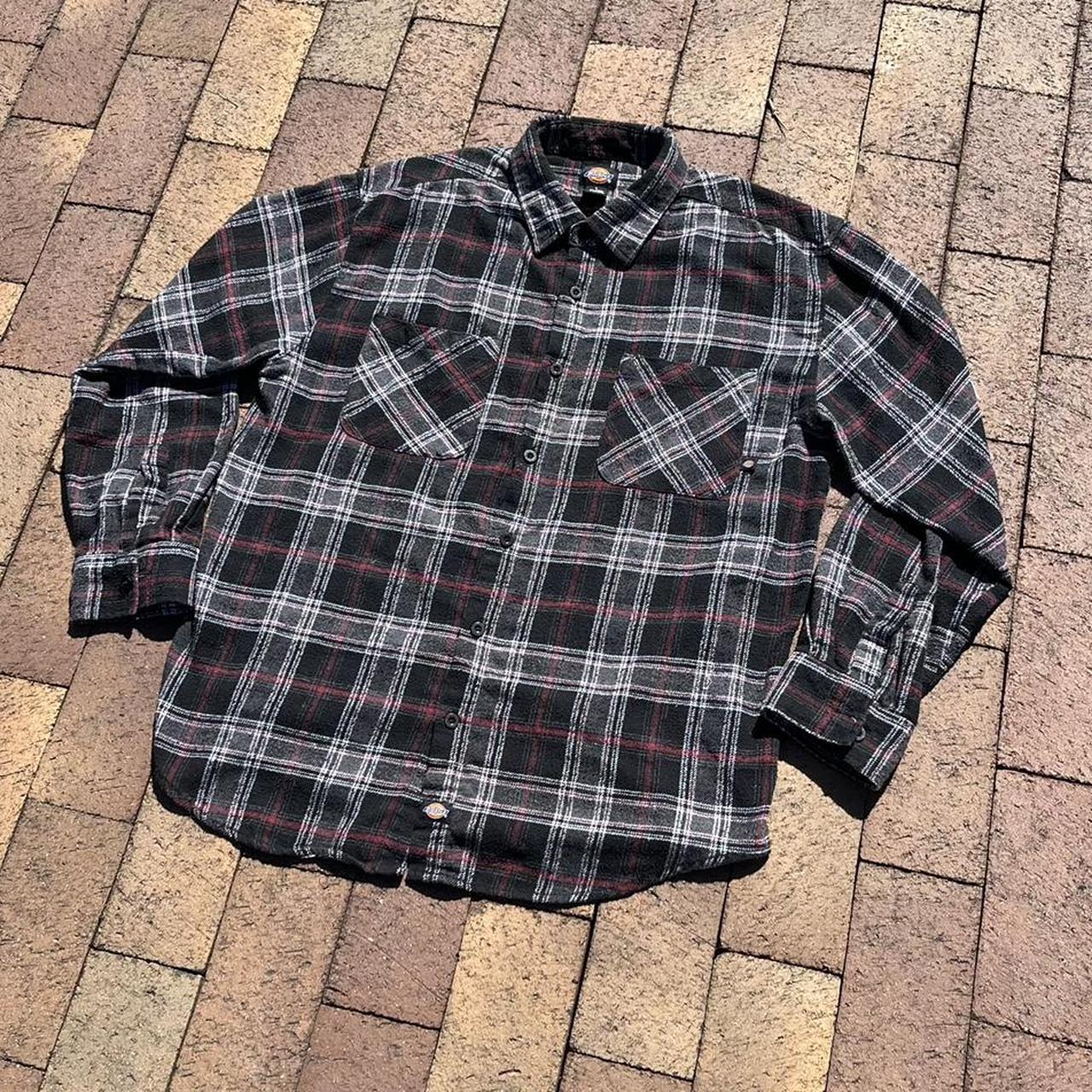 Y2K Dickies Flannel Shirt🔥 Really clean y2k era... - Depop