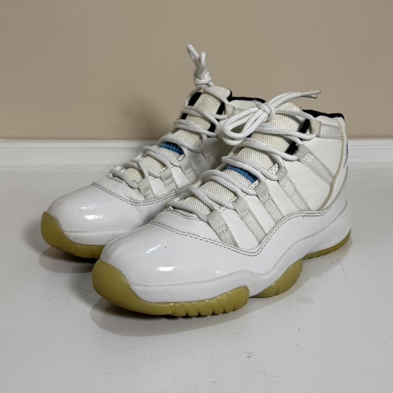 Vintage Nike Air Force 2 High 12/03 White Blue | Depop