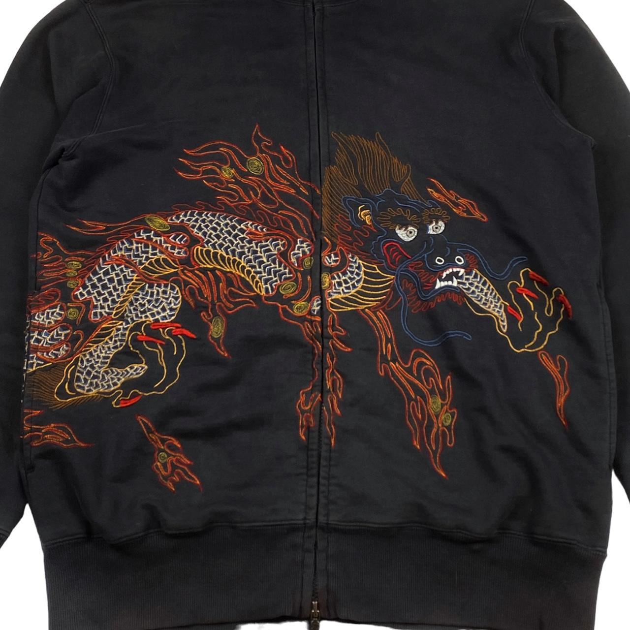 Maharishi “Year of the Dragon” Zip-Up Hoodie Size :... - Depop